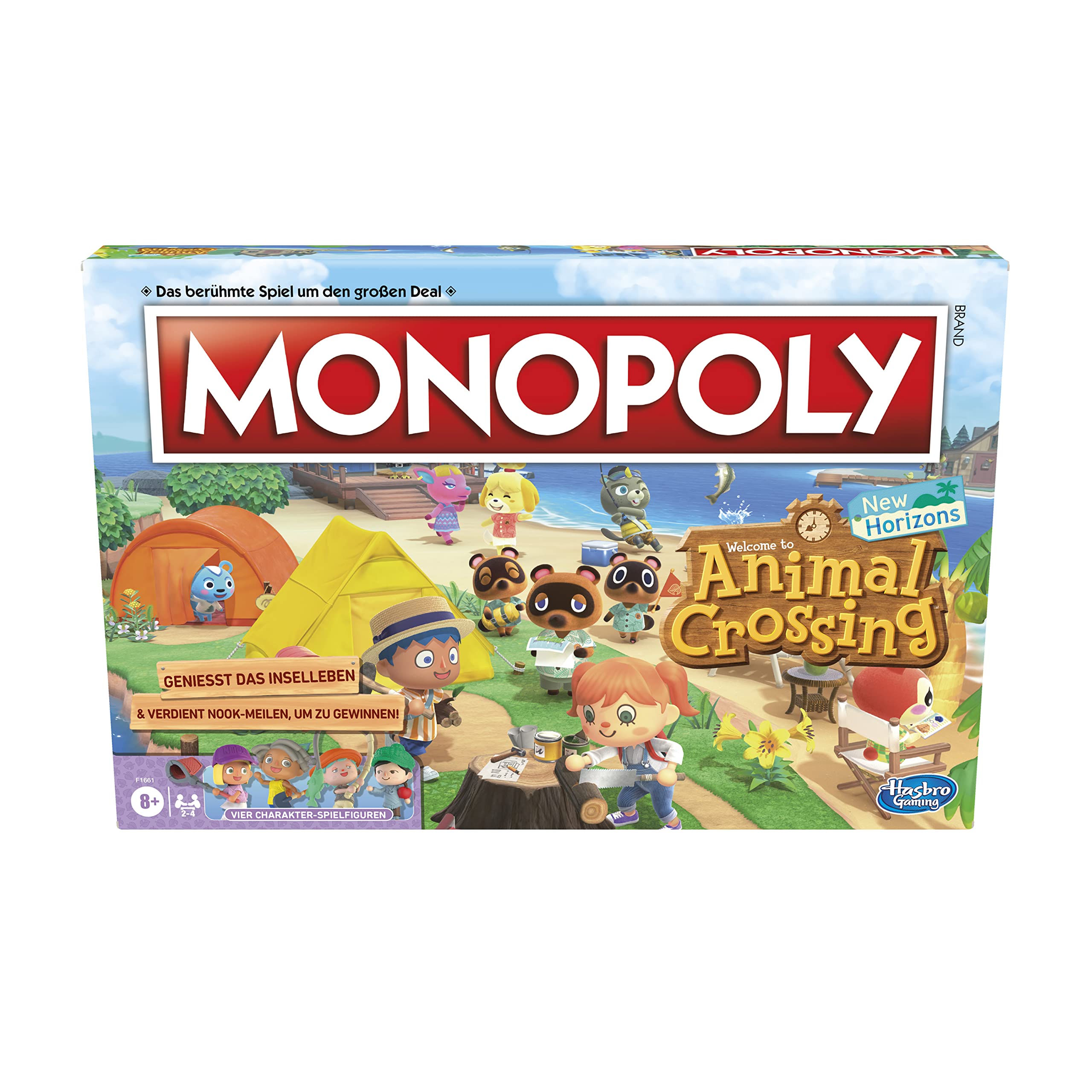 Hasbro - Monopoly - Animal Crossing New Horizons (Deutsche Version), 2-4 Spieler