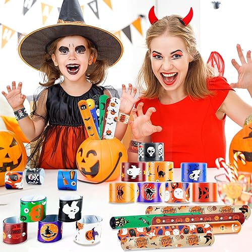 Miniatura 3 de 48 pulseras de fiesta de Halloween, regalos de dulce o dulce para niños y clases, regalos de Halloween, regalos para niños, pulseras de Halloween,