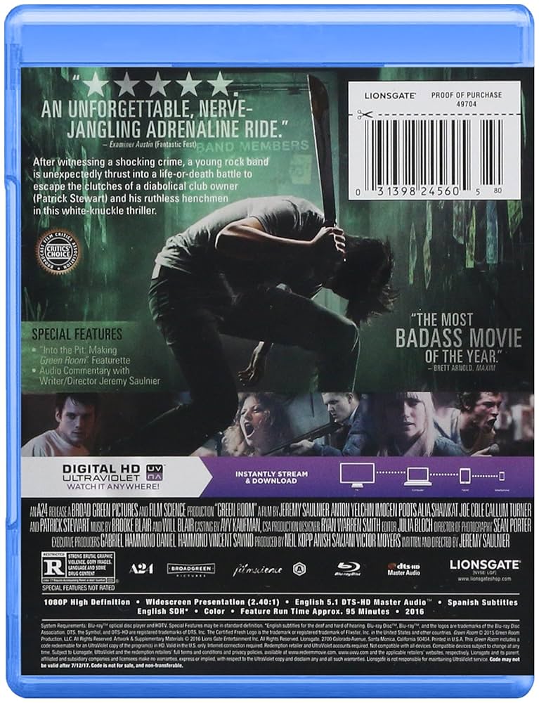 Amazon.co.jp | Green Room / [Blu-ray] [Import] DVD・ブルーレイ