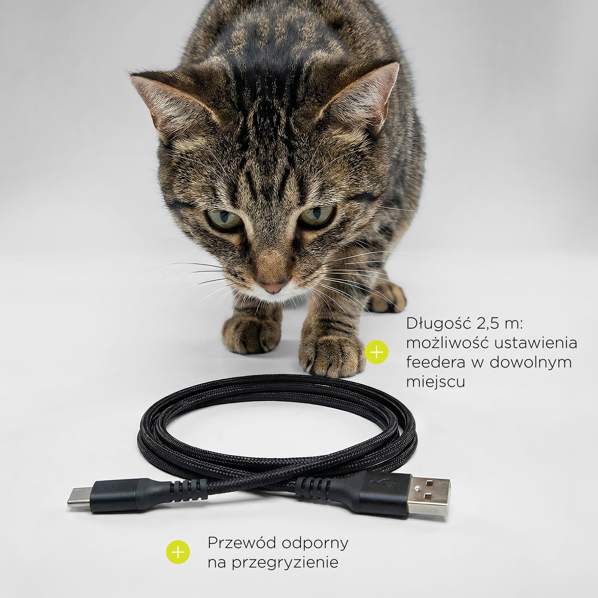 Peluvio Crispy Wi-Fi automatyczny dozownik karmy dla psa z aplikacją Wi-Fi, timerem i nagrywaniem głosu, do 10 posiłków dziennie, pojemnik na suchą karmę 4,5 l, 5-15 mm, 2,5 m kabel zapobiegający