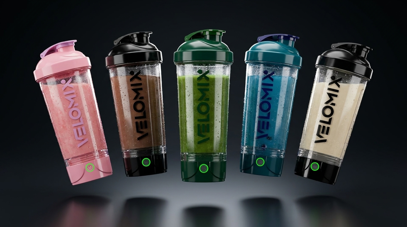 Amazon.com: VELOMIX Electric Protein Shaker Bottle - 24 oz | USB-C