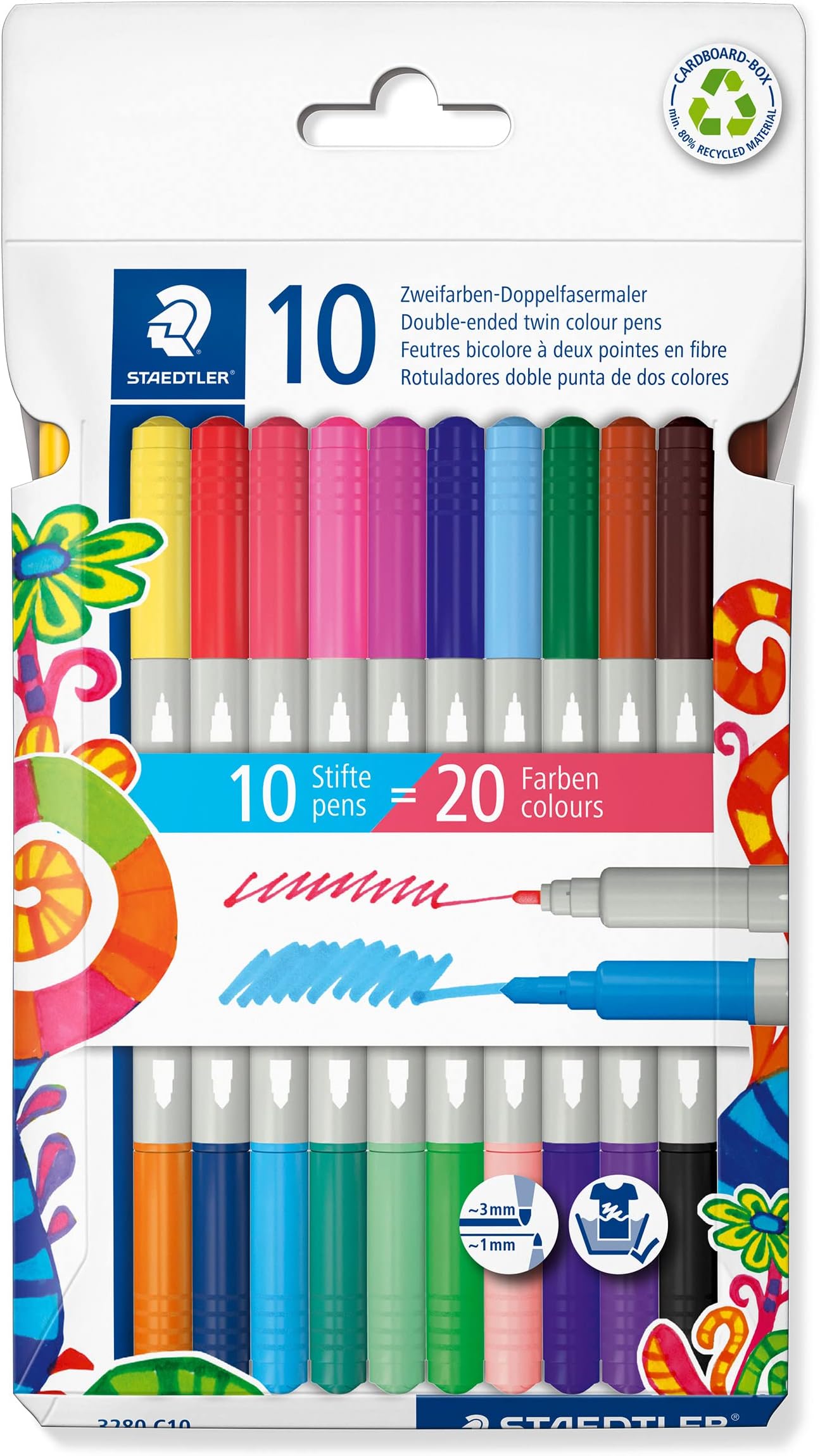 STAEDTLER 3200 TB36 Design Journey DoubleEnded FibreTip Pens with