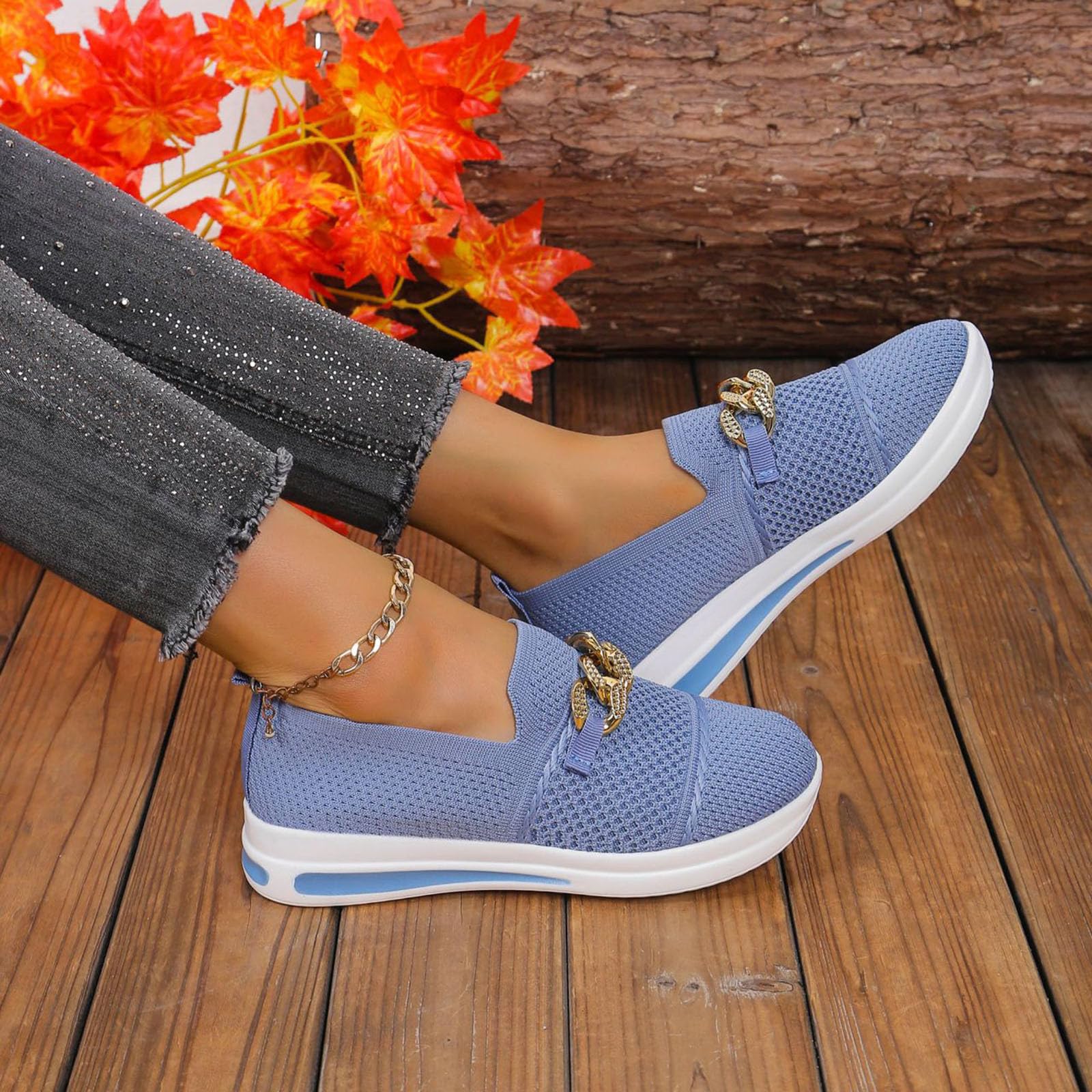 Zapatos para mujer, zapatos para mujer, tejidos ortopédicos, transpirables, suela suave, zapatos deportivos cómodos para caminar