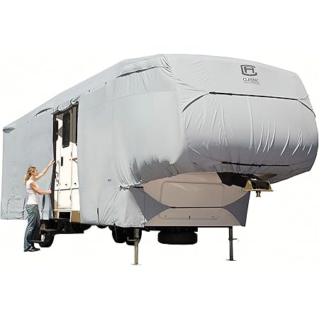 Amazon Com Classic Accessories Over Drive Permapro Extra Tall 5th Wheel Trailer Cover Fits 37 41 Rvs Automotive