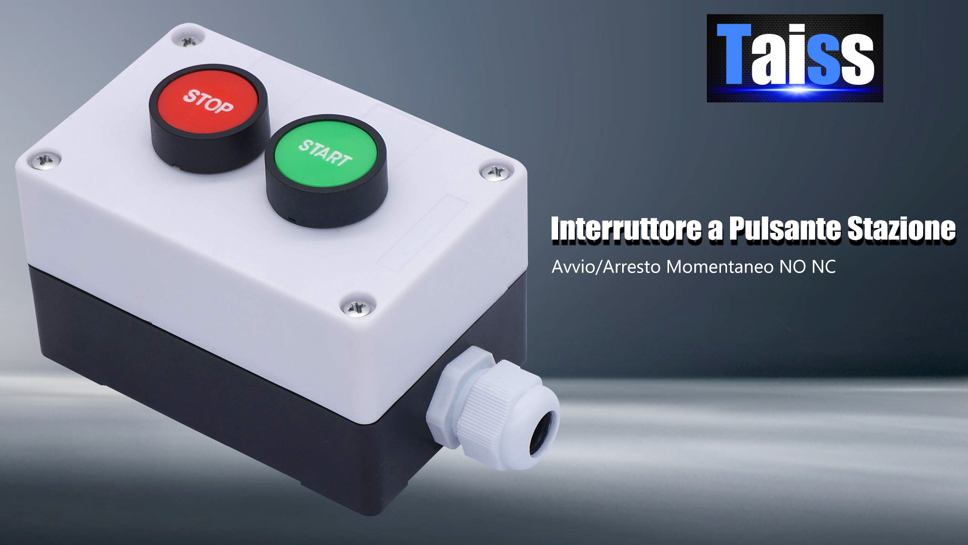 Interruttore Avvio/Arresto Momentaneo - 1NO+1NC, 660V 10A, Rosso/Verde