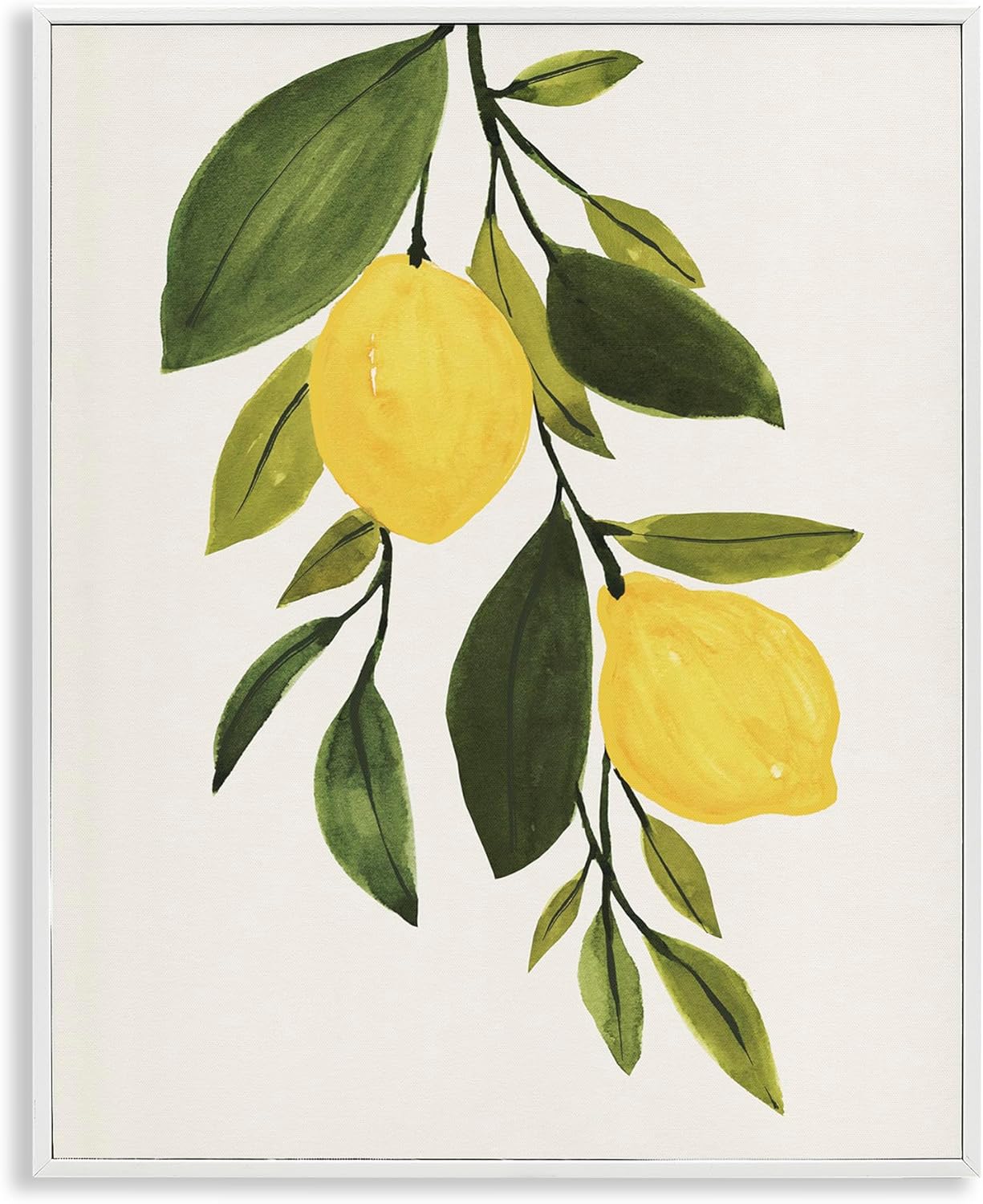 Simple Yellow Country Lemon Leaf Citrus Fruit,Design by Annie Warren