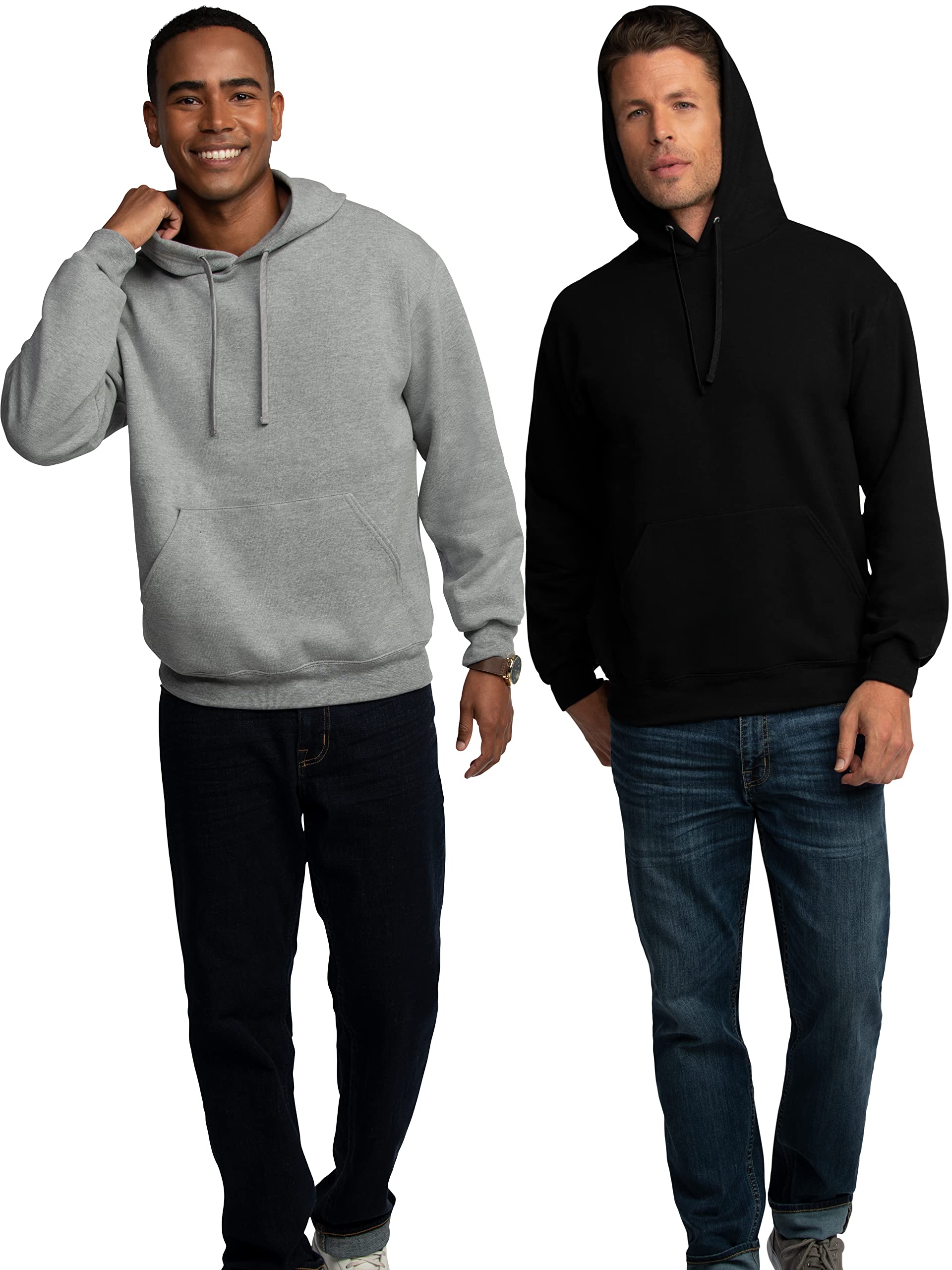 Fruit of the Loom Eversoft Fleece Full Zip Hoodie Sweatshirt