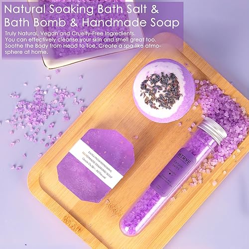 Miniatura 5 de Regalos de cumpleaños para mujeres, 9 piezas, ideas únicas, juego de cesta de regalo relajante para su amistad, mamá, hermana, mejor amiga, esposa,