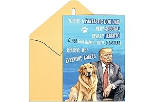 Trump Fathers Day Card from Dog - Make His Day Famtastic!