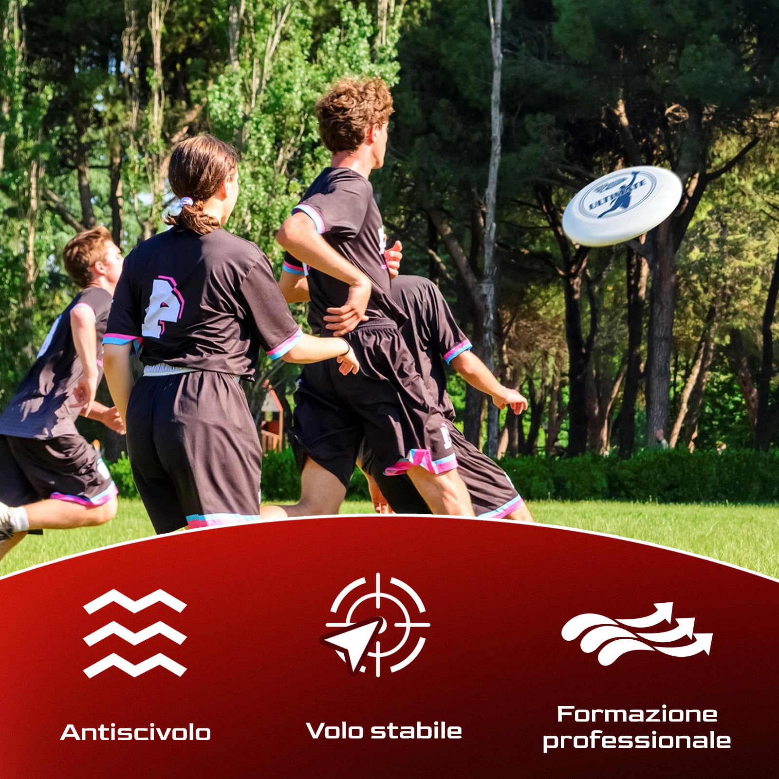 Frisbee Disco Volante Ufficiale Ultimate 175 g da Allenamento Professionale per Competizioni all'Aperto