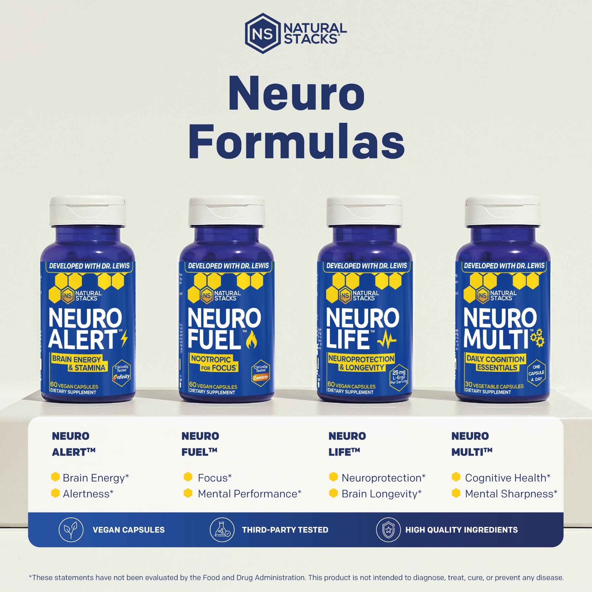NeuroFuel Nootropic Brain Supplement For Memory And Focus, 75 Capsules — Amazon image 6