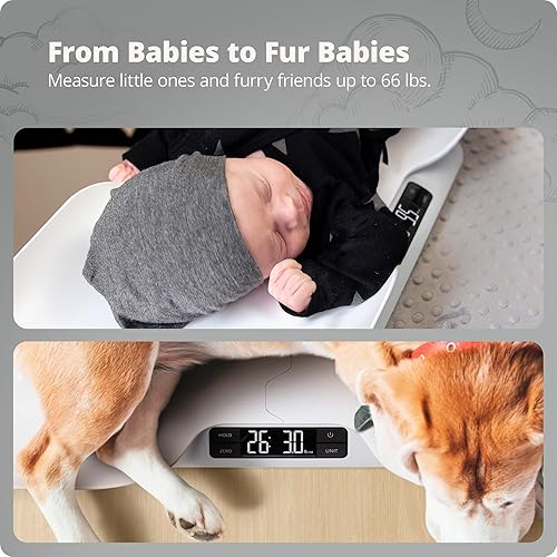 Miniatura 5 de Greater Goods Báscula digital para bebés perfecta para lecturas antes y después de la alimentación  con función dos en uno  También puede servir