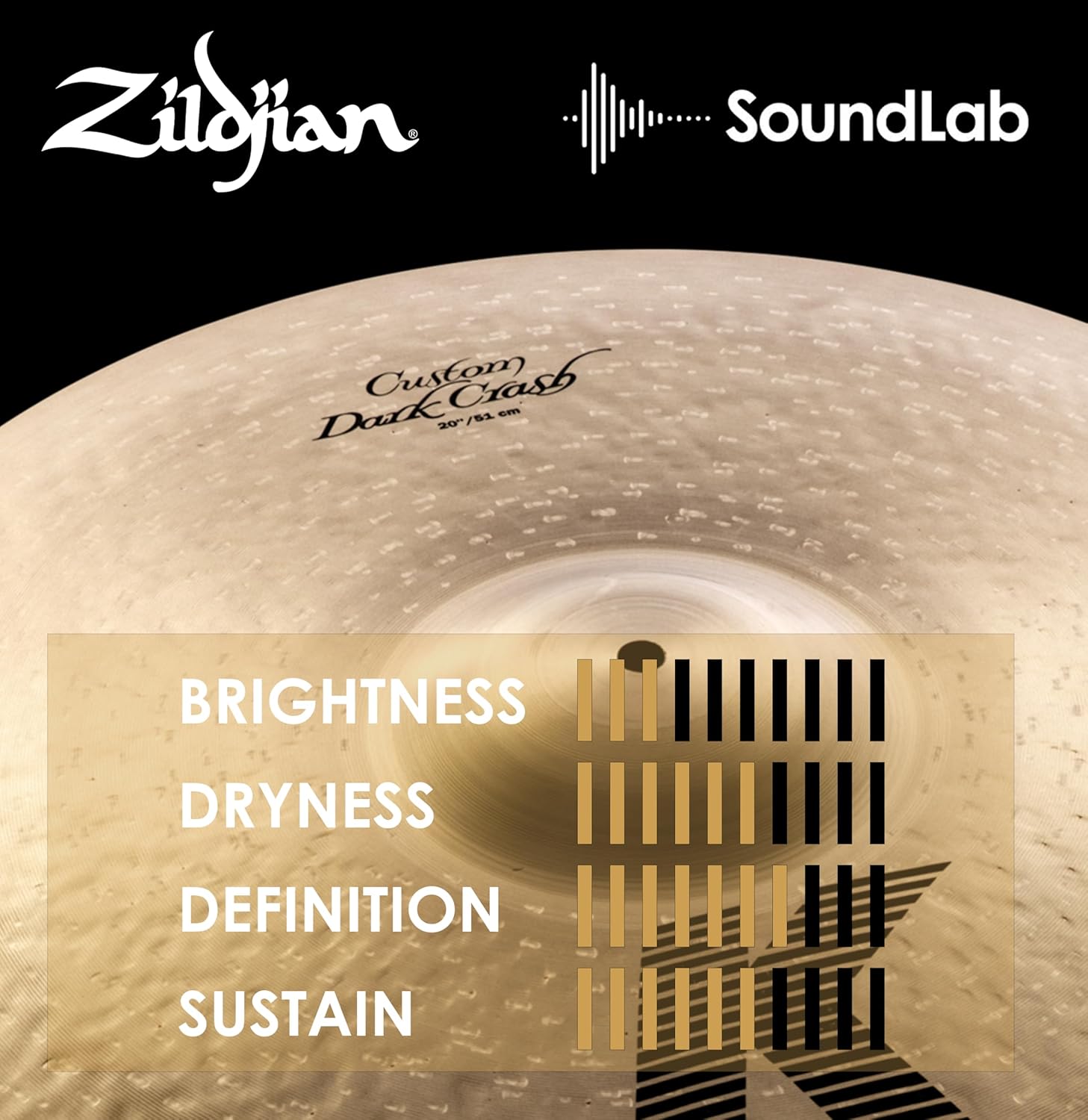 Zildjian K0979 20" K Custom Dark Crash Cast Cymbal