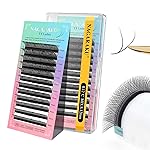 NAGARAKU YY Eyelash Extensions Supplies Y Lash 4D Easy Fan Russian Volume Crisscross YY Eyelashes Handwoven Y Shaped Mesh Wispy Clusters 12 Rows Pre Fanned Eye Lashes Black - 0.12C (8-12mm) Mix