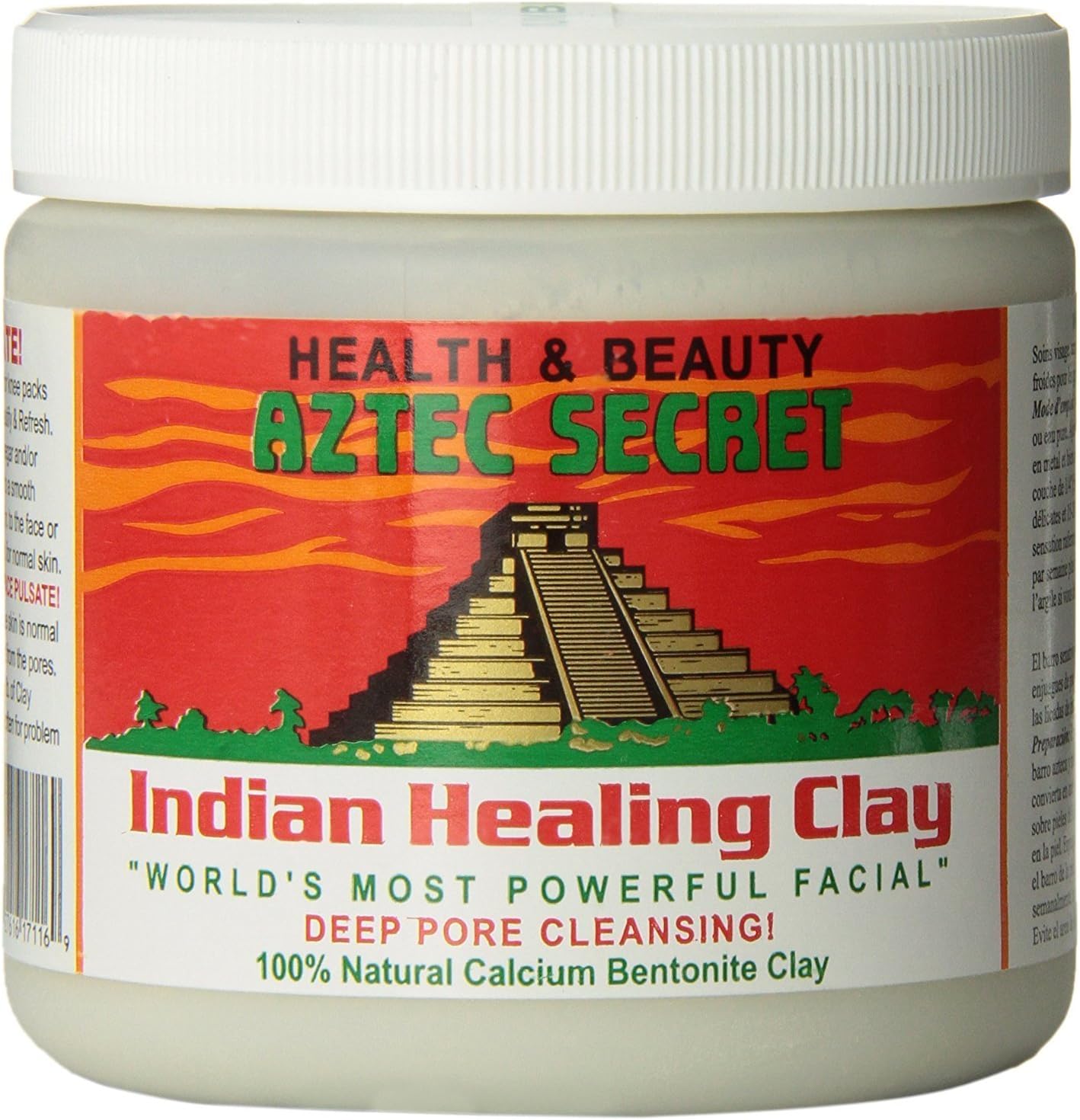 AZTEC SECRET Indian Healing Clay Deep Pore Cleansing 100% Natural Volcano Calcium Bentonite Clay 1lb