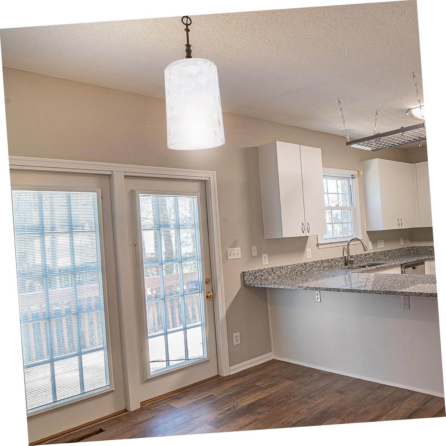 Cylinder Glass Lampshade Easy Install for Kitchen Light Rustic Lamp Shades