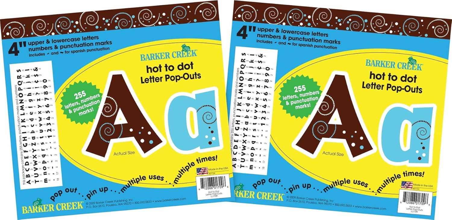 Employee Recognition Board Barker Creek Black Tie Affair 4\" Letters And  Numbers, Black, 510/Pack (BC3637 Black Letters For Bulletin Board Barker Creek 4 " Letter pop-outs 2パック