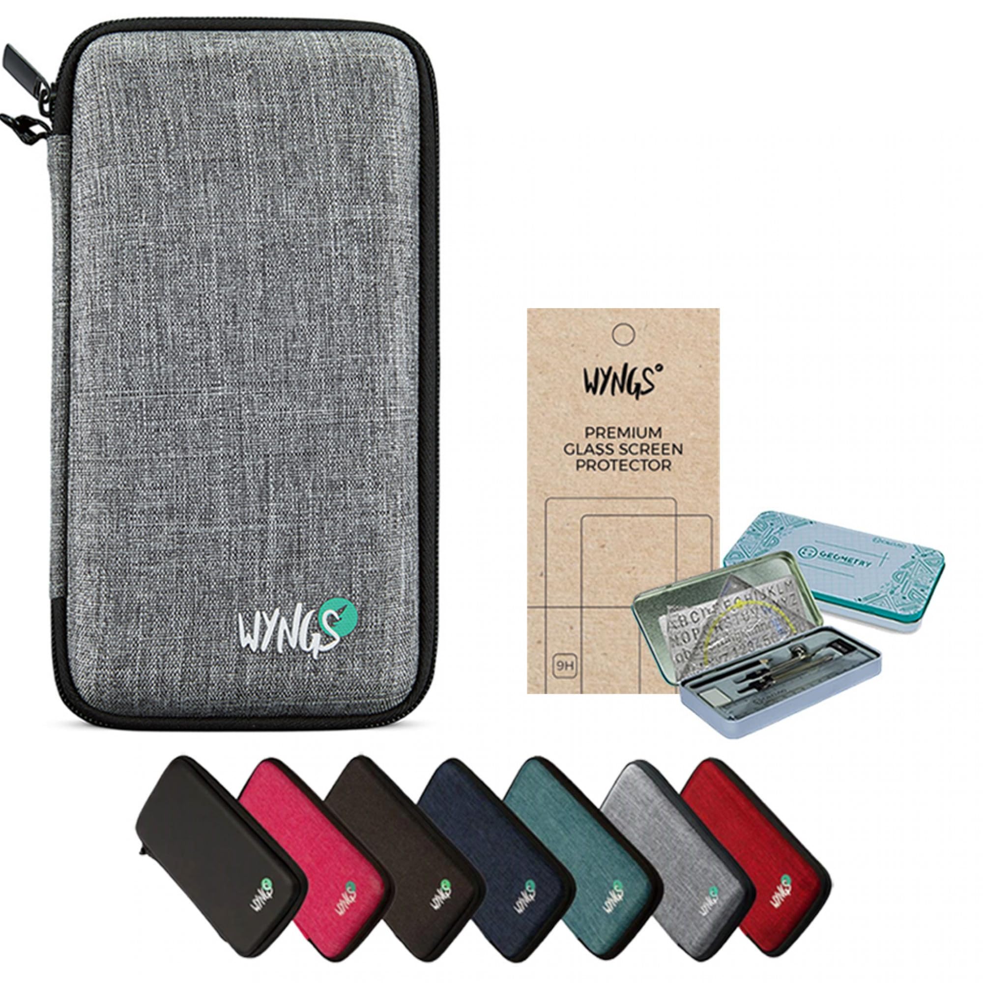 CALCUSO Accesorios Paquete Prémium Gris Claro Compatible para Calculadora TI-36X Pro MultiView