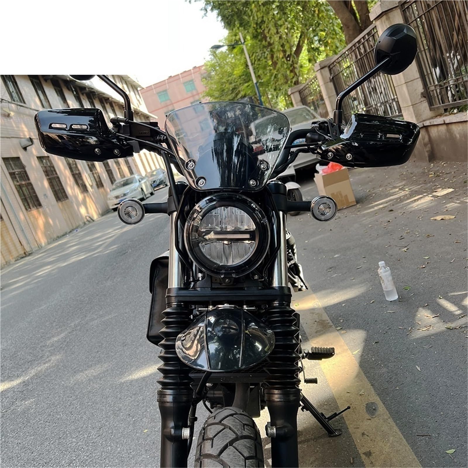 Front Bumper Splitter dachowy Pasuje do Honda Cl250 Cl500 2023 2024 Scrambler cl500 Osłony szyby przedniej Spoiler Deflektor