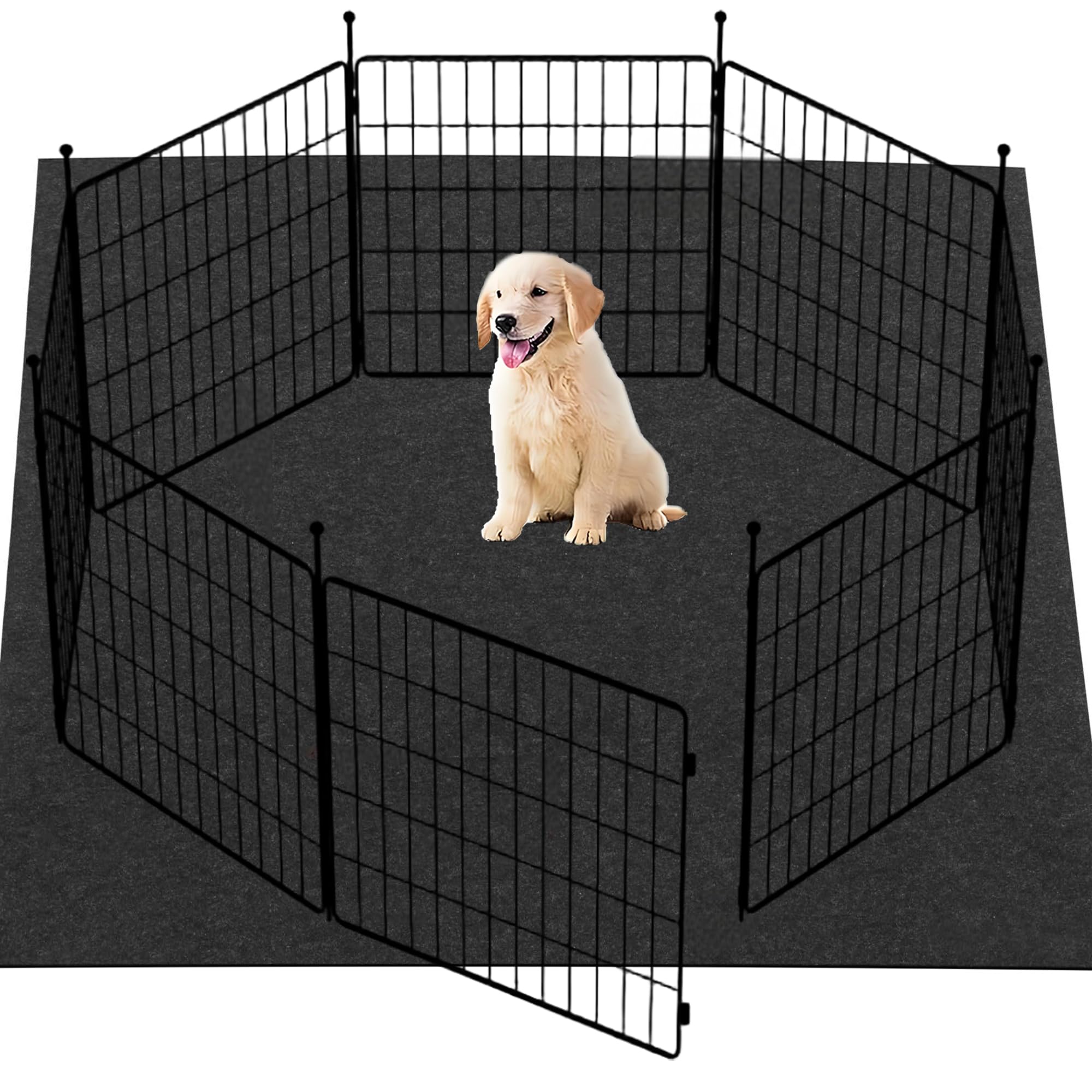 Extra Large Washable Pee Pads for Dogs,Absorbent and Leakproof Dog Crate Mat,Reusable Dog Playpen Mat for Puppy,Waterproof Pee Pads for Dogs,Non Slip Whelping Pads (100“x48)