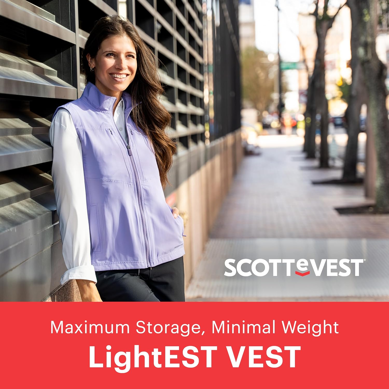 SCOTTeVEST LightEST Vest for Women - 16 Hidden Pockets - Lightweight Water Repellent for Travel & More - Image 4