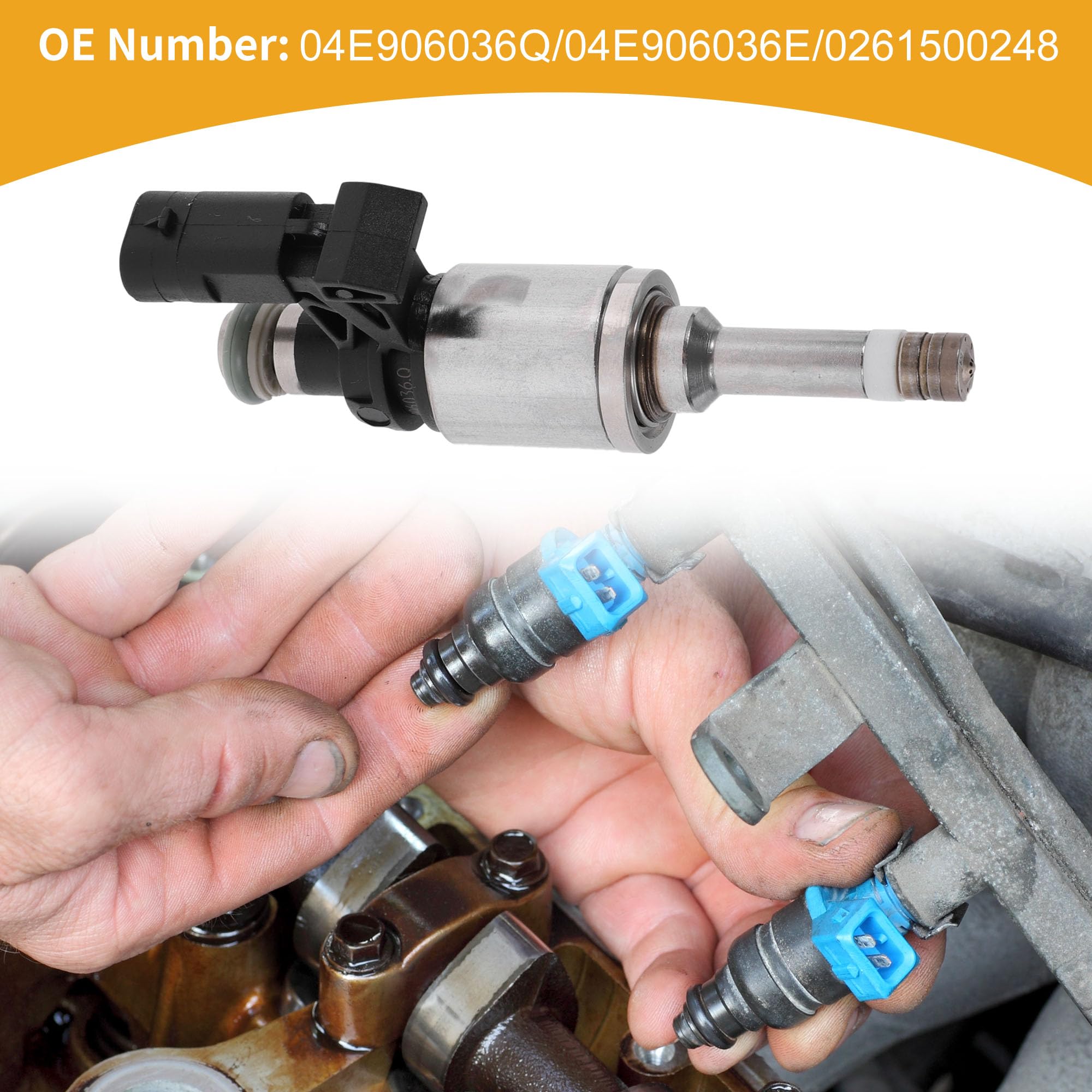 A ABSOPRO Inyector De Combustible Para VW Polo 2014-2020 1 Pc