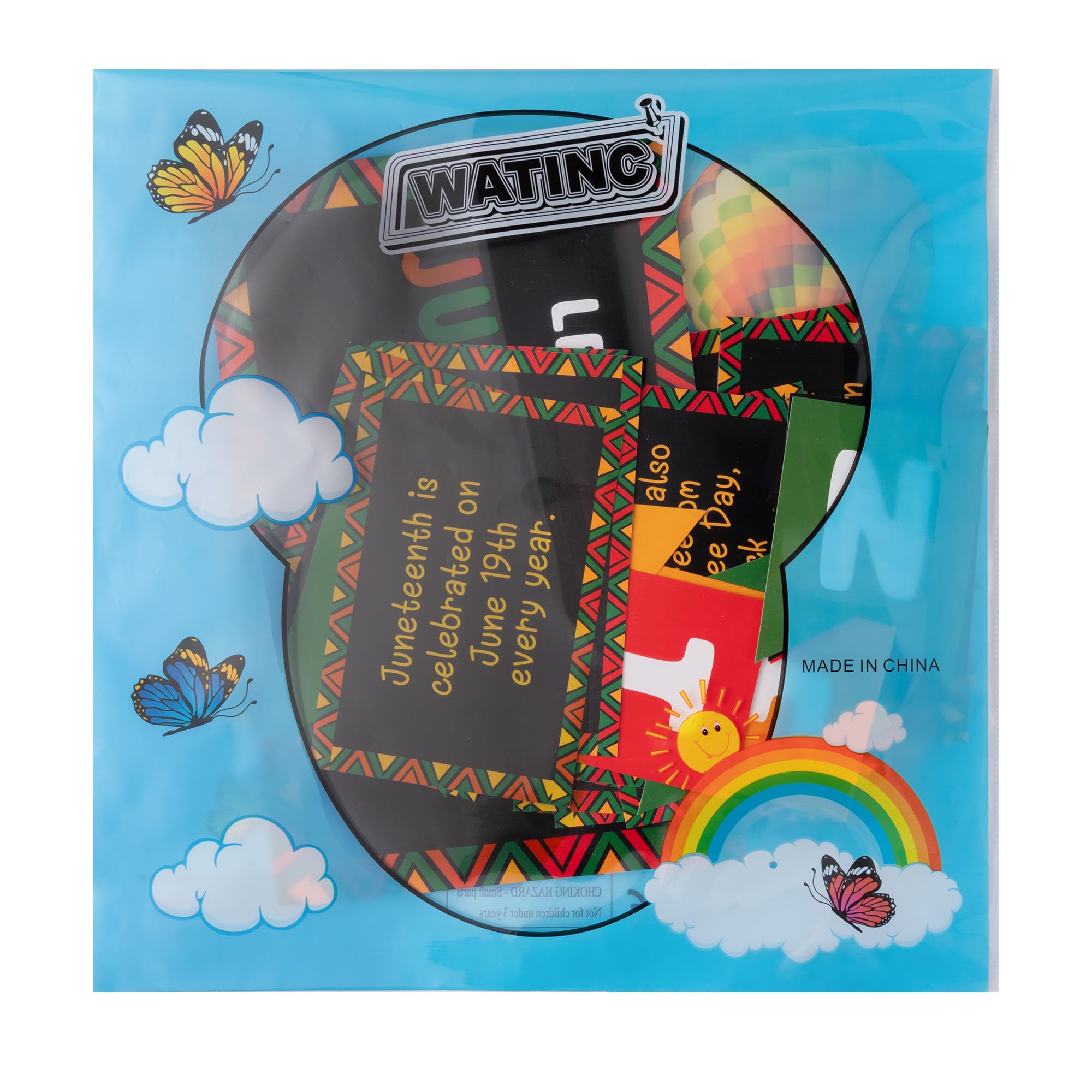 WATINC Black History Month Poster - 44PCS Happy Juneteenth Bulletin Board Banner Classroom Decoration, African American Freedom Day Inspirational Border Cutout, June 19th School Board Wall Decor - Image 7