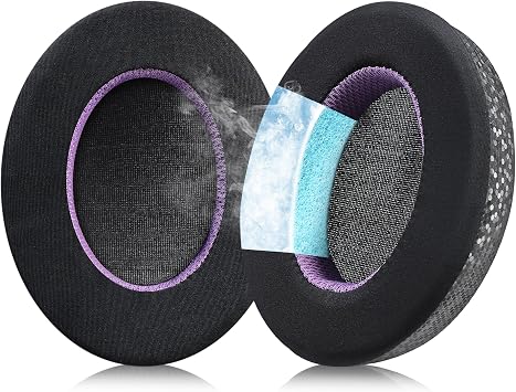 Magic Ice Gel Replacement Earpads for Sony WH-1000XM4 Black/Purple Cooling Cushions