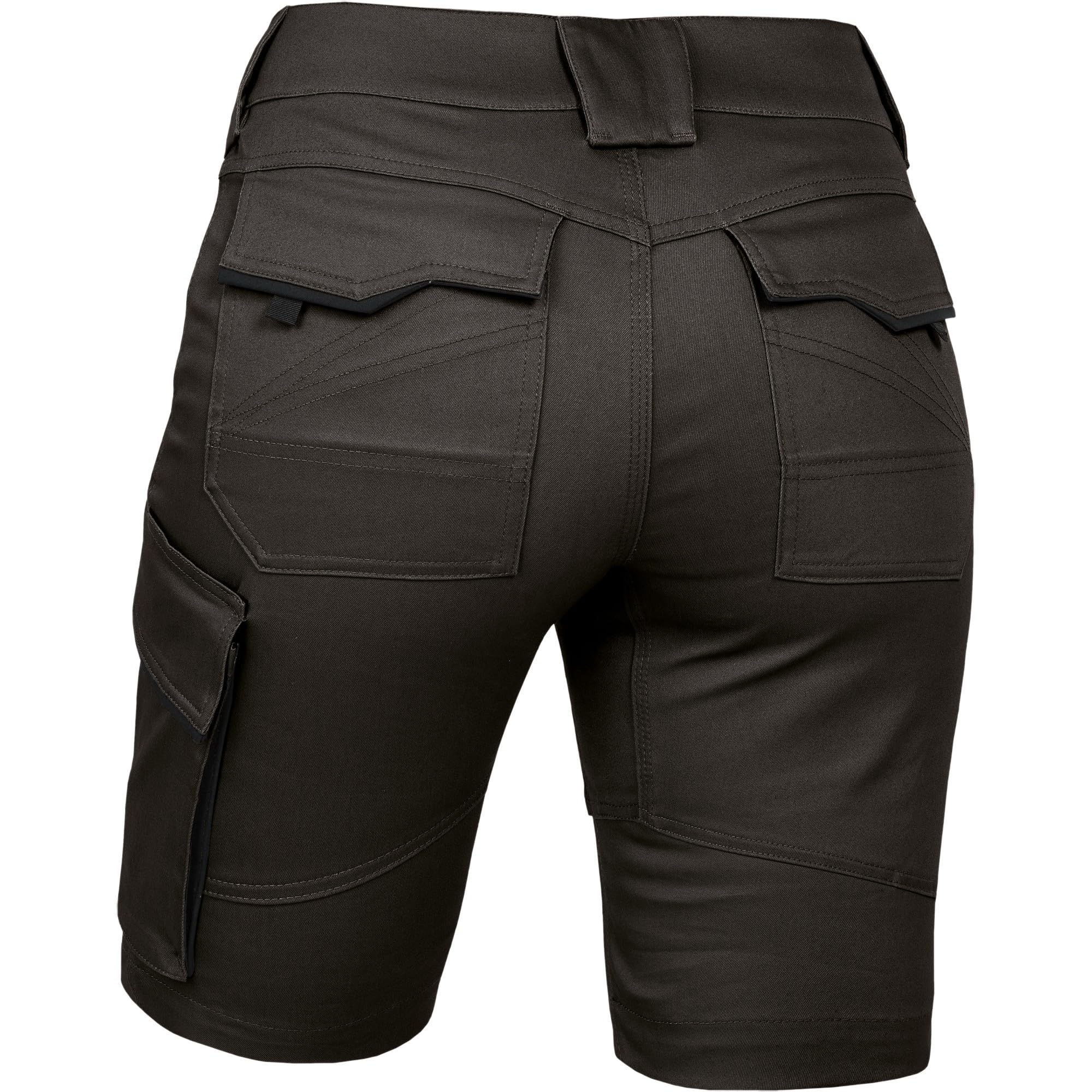 Leibwächter – Arbeitsshorts Damen Flex LINE – Robuste Cargo Hose mit Taschen – Handwerker Shorts – Berufsbekleidung – Multifunktionshose mit Reflektoren