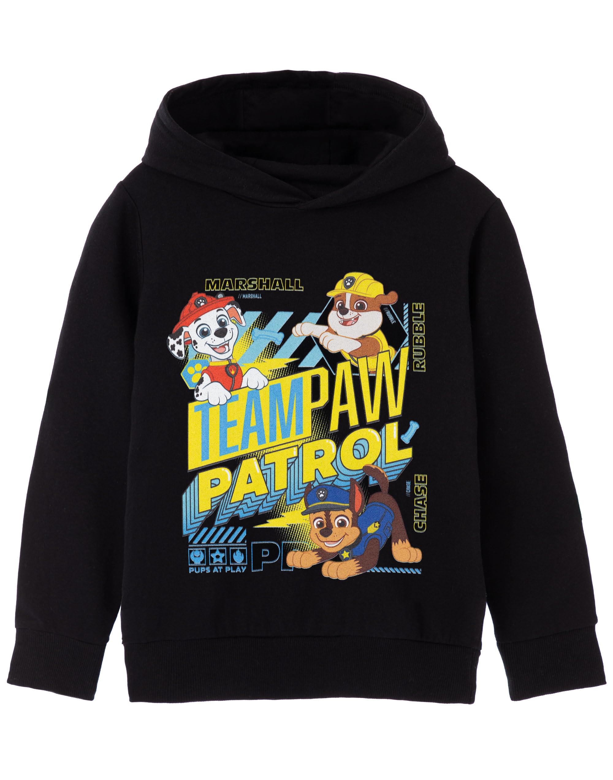 Vanilla Underground Boys Black Paw Patrol Team Paw Hoodie - 7-8 Years