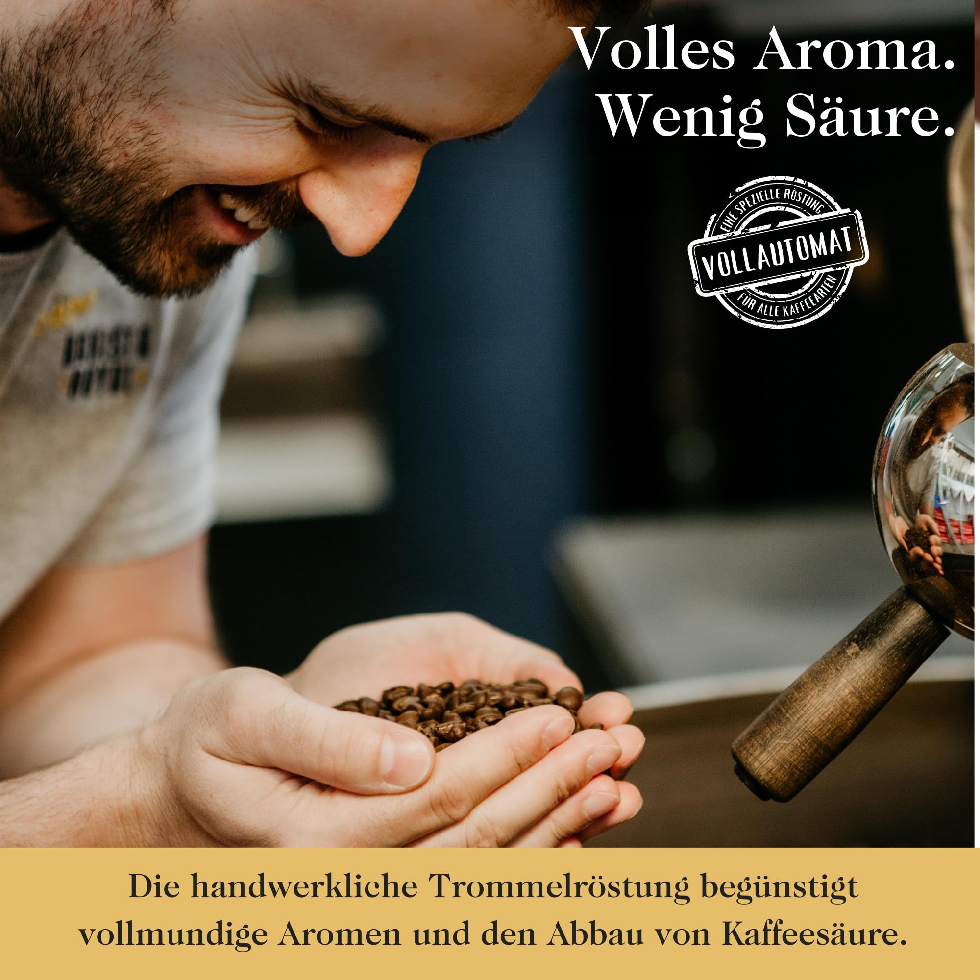Kaffee für Vollautomat "Barista Royal" – 1kg Bio-Kaffeebohnen – unkomplizierter Genuss für Cafe Crema, Cappuccino und mehr – Perfekt für DeLonghi, Philips, Krups, Jura Vollautomatenkaffee