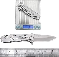Vista 4 de ALBATROSS EDC - Navaja táctica plegable de bolsillo genial y afilada, cuchillos de apertura asistida por resorte SpeedSafe con bloqueo de línea