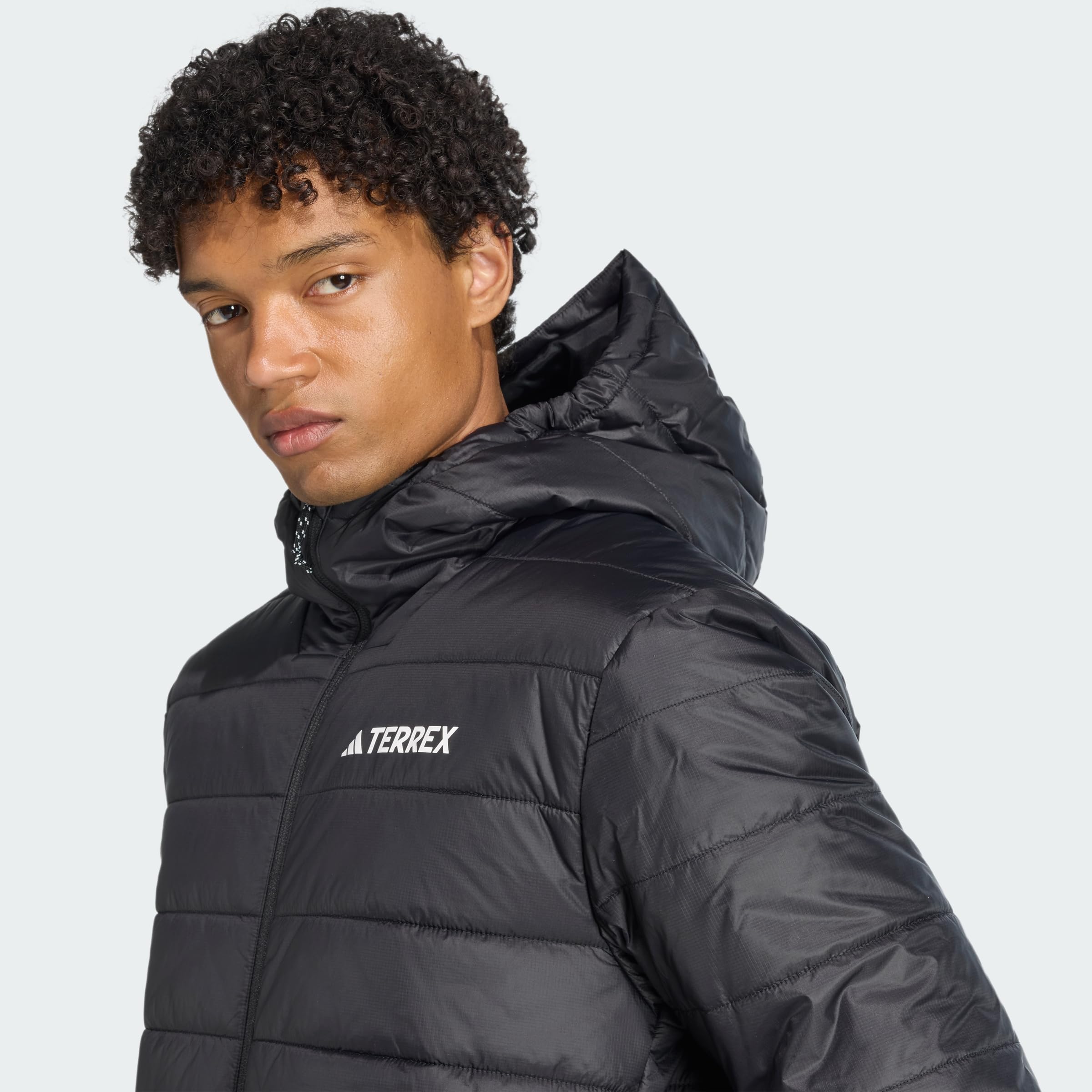 adidas Men's Veste à capuche isolante Terrex Multi Essentials CLIMAWARM
