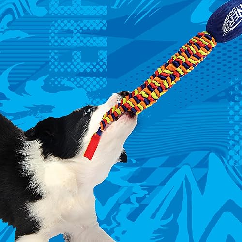 Miniatura 4 de Juguete para perro Nerf Dog Rainbow Vortex, ligero, duradero y resistente al agua, Azul