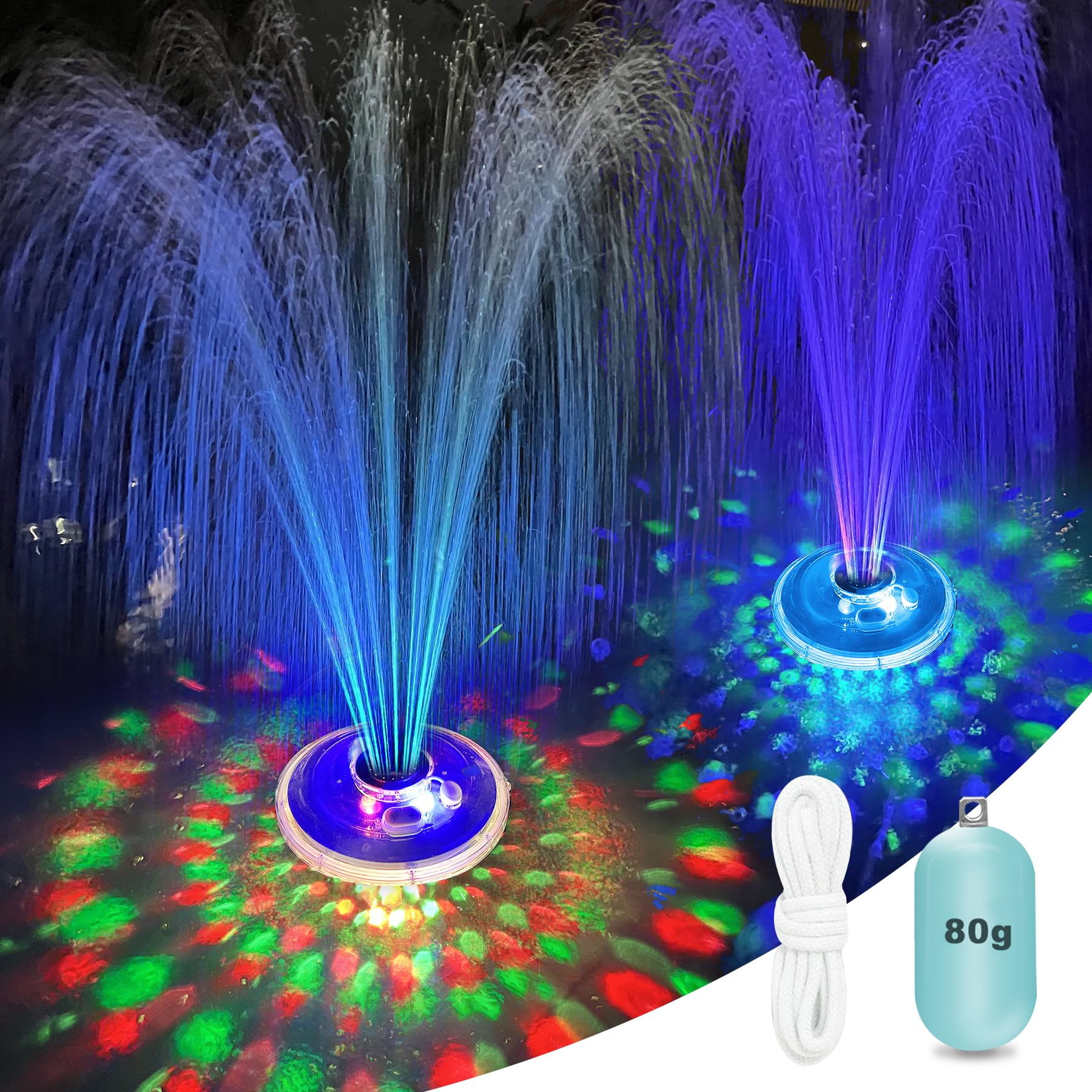 Luce LED Galleggiante Per Piscina E Vasca Da Bagno, 7 Colori, Ricaricabile Via USB, IP67, Giocattolo Luminoso Per Bambini