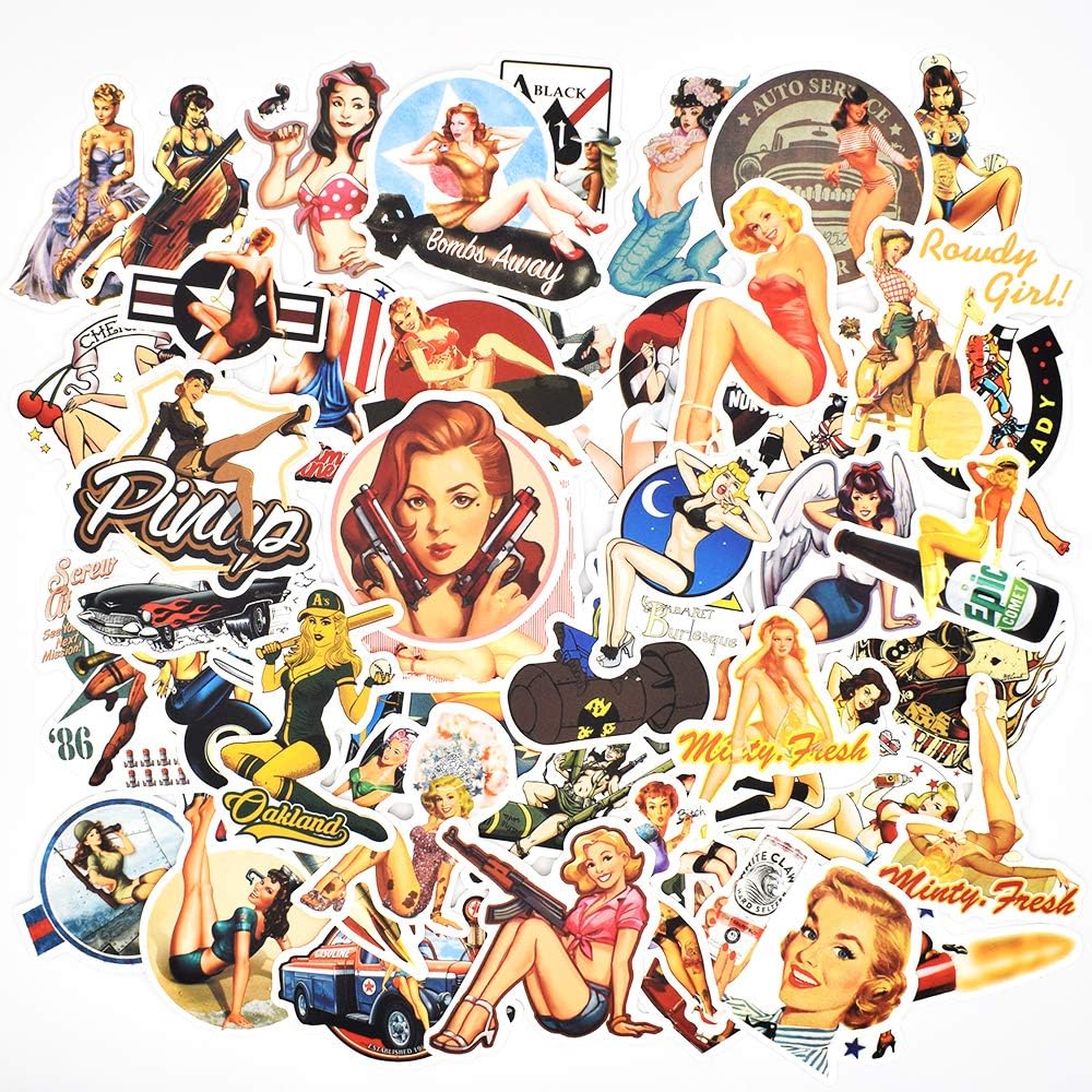 50 Bunte Muschel-Aufkleber - Wasserdicht & Wiederverwendbar Für Alle Glatten Oberflächen