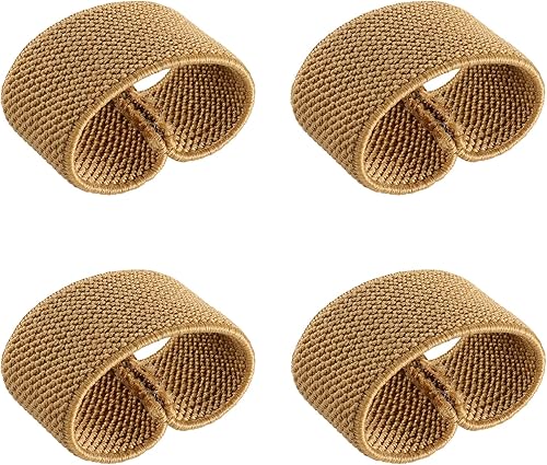 Miniatura 5 de FRTKK 4 correas elásticas para cinturones organizadores, correas de cincha para cinturón, correas para mochilaarnés, banda de retención para