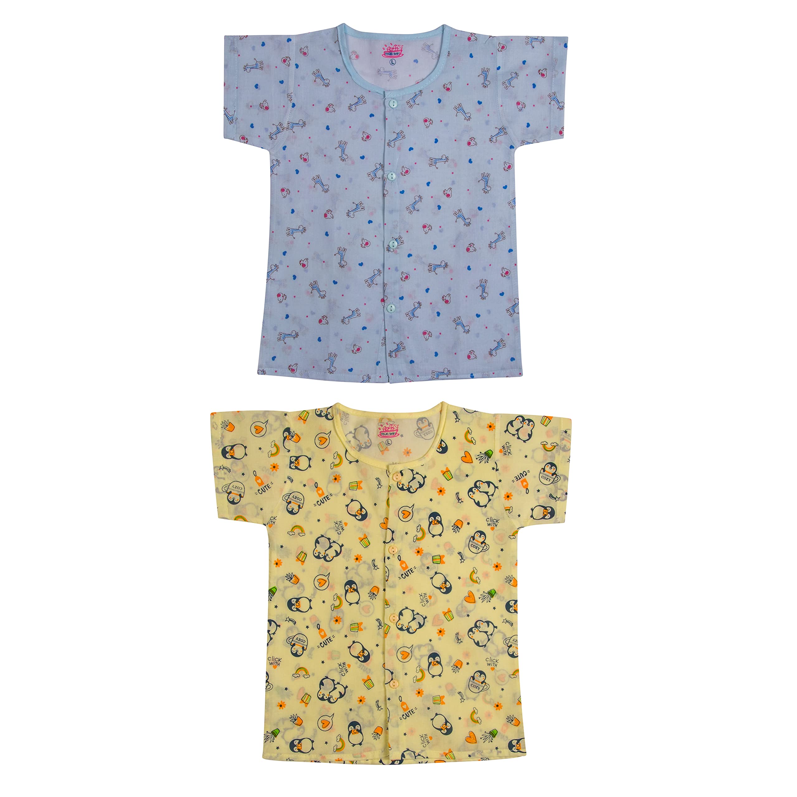 Dazzlia masleen Cotton t Shirt/Shirt Front Button Half/Full Sleeve for Summer boy (18-24 Months, Multicolored) 4