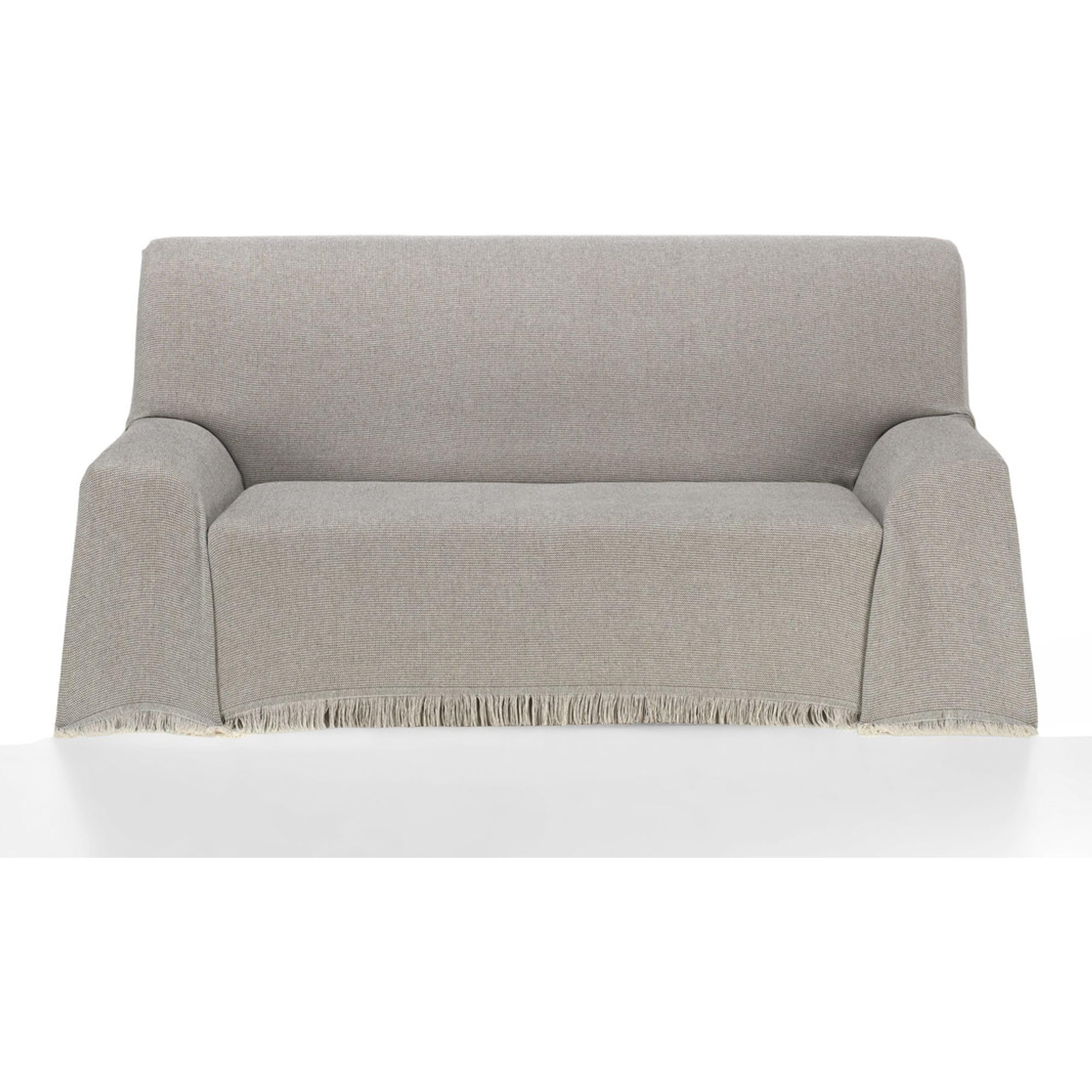ECOMMERC3 | Multipurpose Bedspread Size 300 x 260 cm for Sofa or Bed – Multi-purpose Foulard Extra Soft Touch Brown