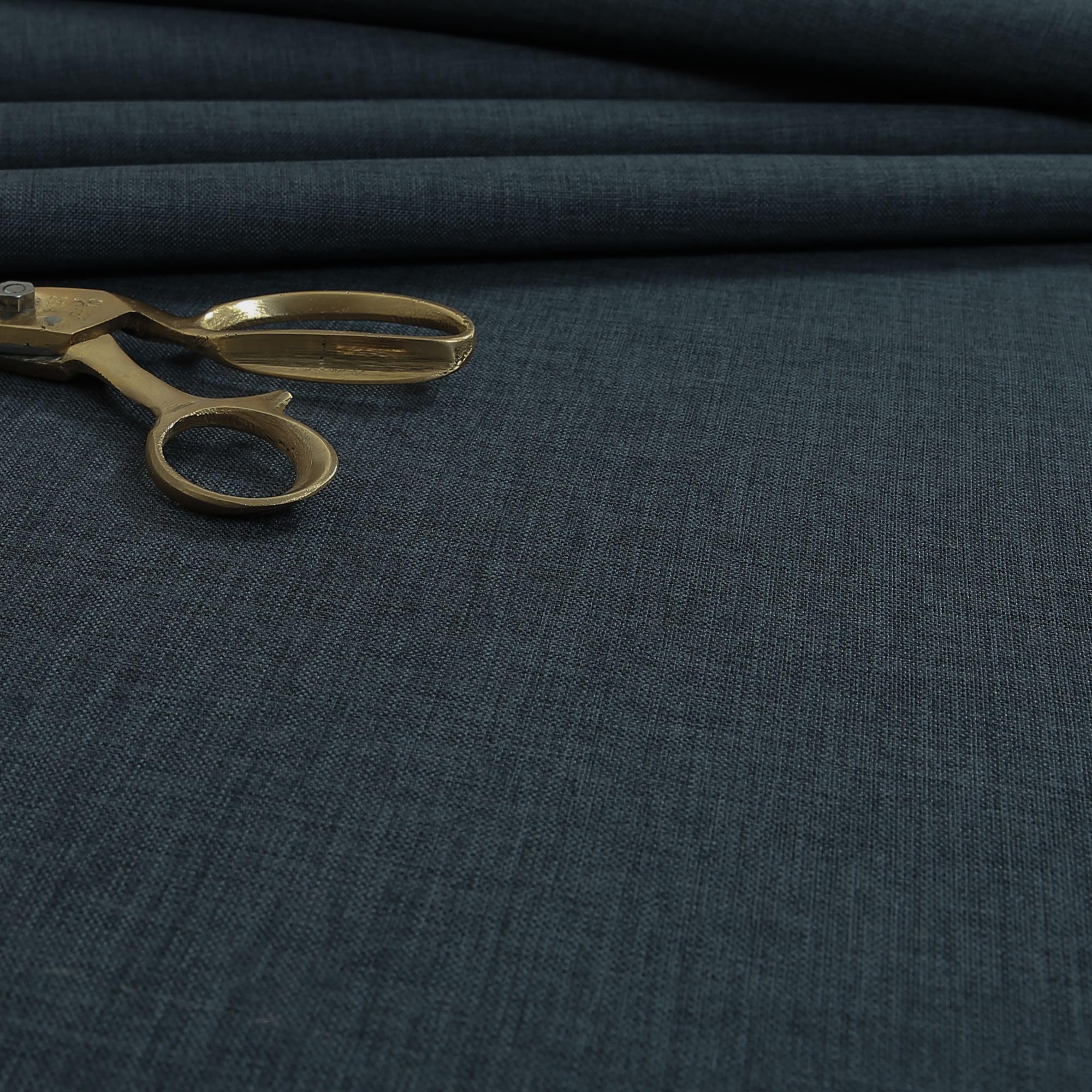 Redbrick Mill Fabrics Flame Retardant Upholstery Fabric by The Metre, Hard Wearing Lightweight Material for Interiors, Curtains and Cushions, Blue (135cm Width) โ image 1