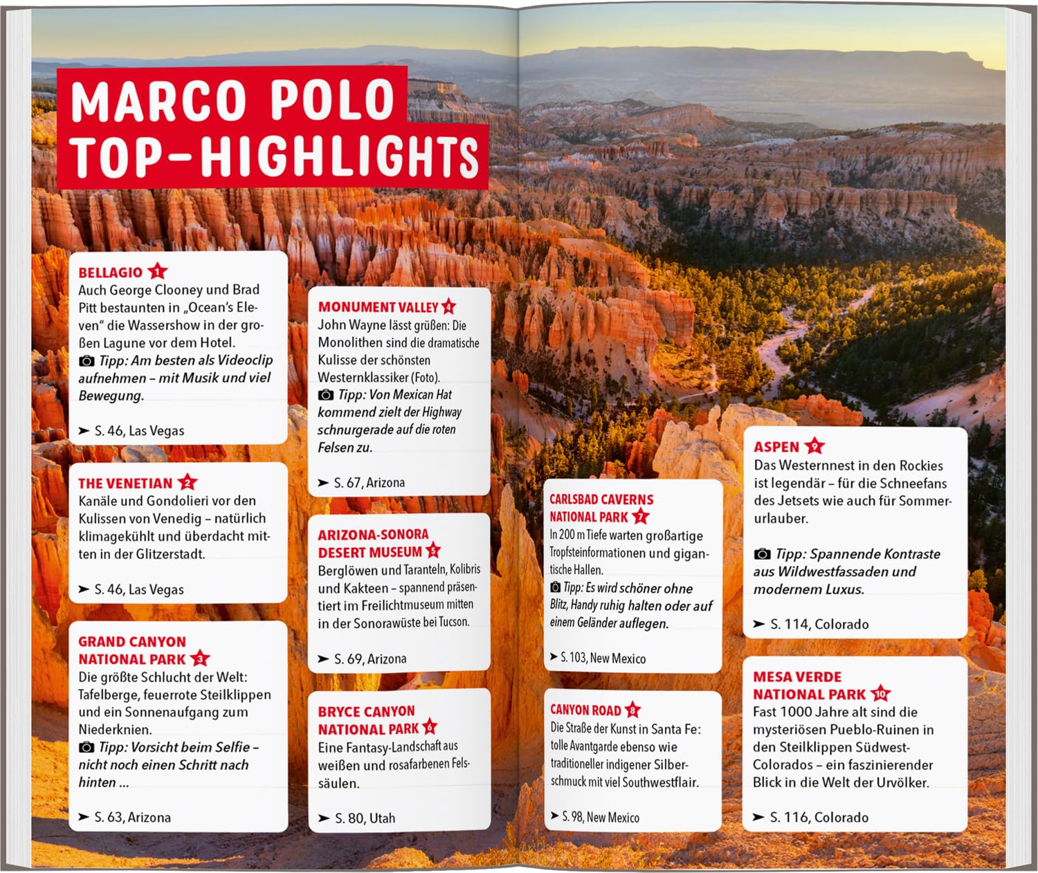 MARCO POLO Reiseführer USA Südwest, Las Vegas, Colorado, New Mexico, Arizona, Utah: Reisen mit Insider-Tipps. Inklusive kostenloser Touren-App