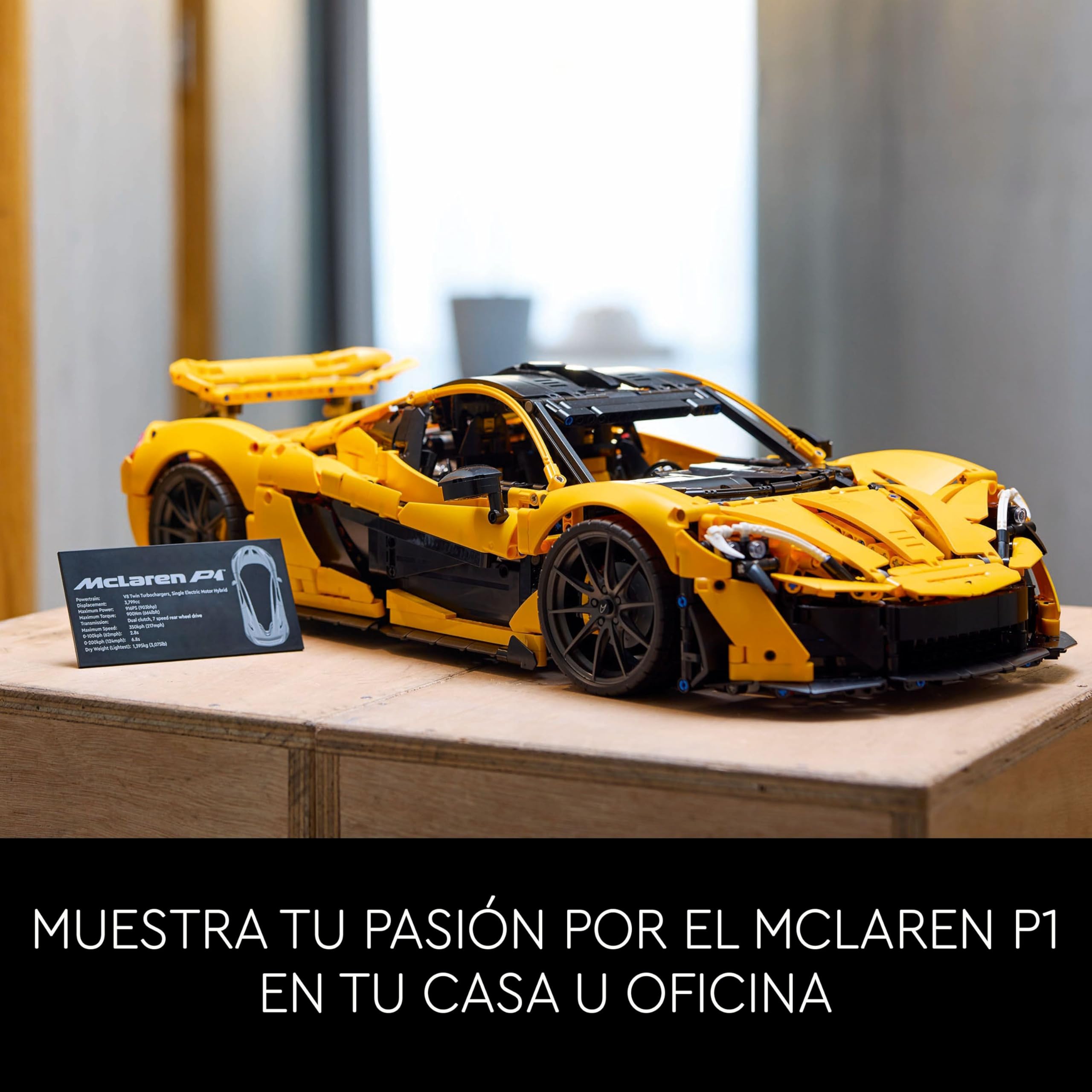 LEGO Technic McLaren P1 Maqueta de Coche a Escala para Adultos - Regalo para Padres - Hipercoche de Carreras - Kit de Maquetas - Decoración del Hogar y Estantería 42172