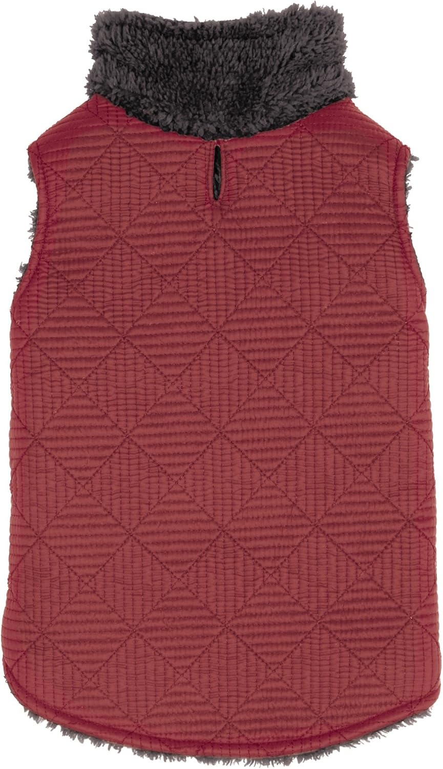 Zack & Zoey ThermaPet Quilted Vest, Red/Black, X-Small
