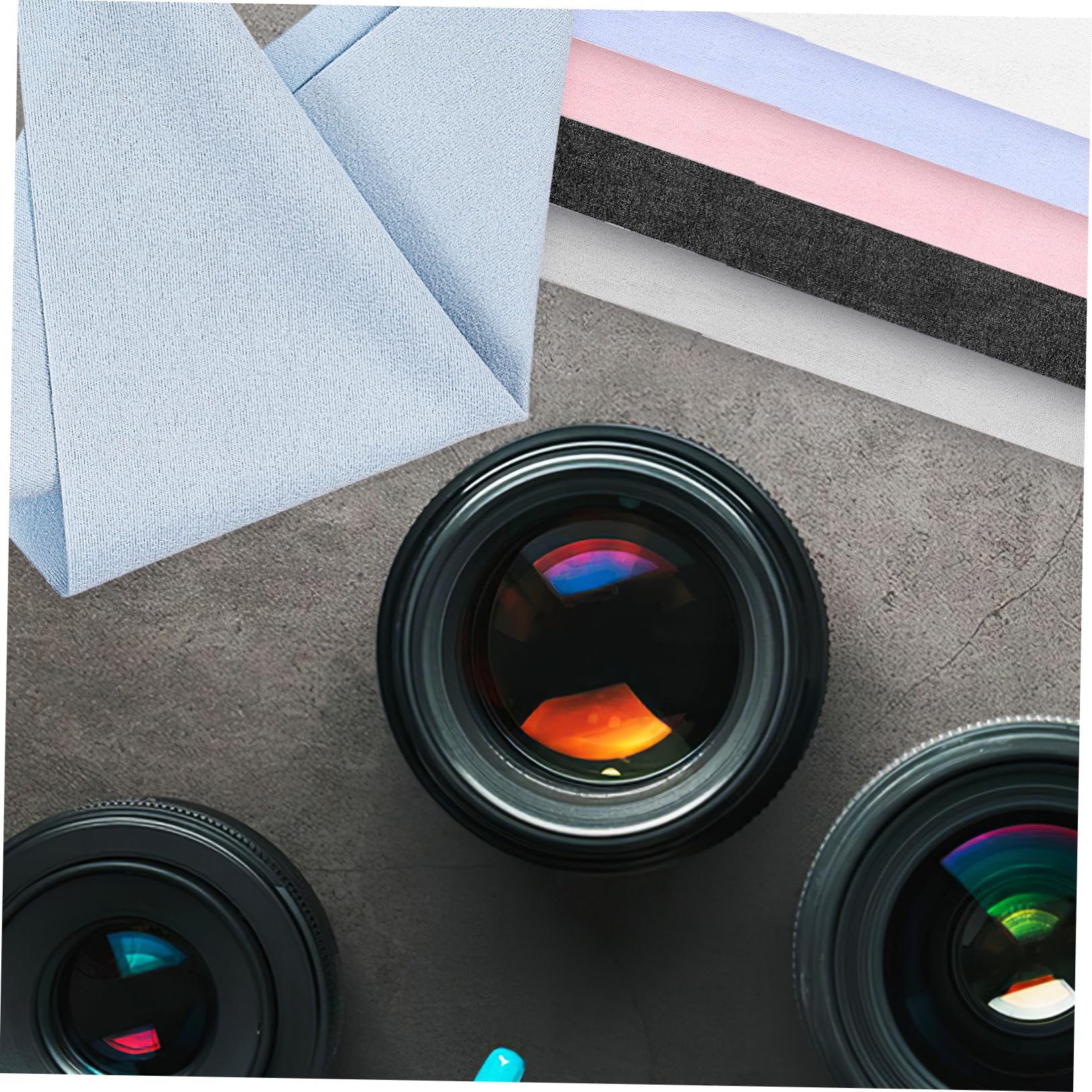 Paños De Limpieza De Microfibra Ante 20 Unidades 15x18 Cm Multicolor, Absorbentes y Reutilizables Para Gafas, Pantallas y Dispositivos Electrónicos, Uso En Viaje, Hogar y Oficina