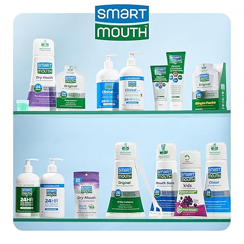 Miniatura 6 de SmartMouth Mentas de doble acción de boca seca, mentas de aliento sin azúcar, 50 unidades, 8 unidades, menta suave
