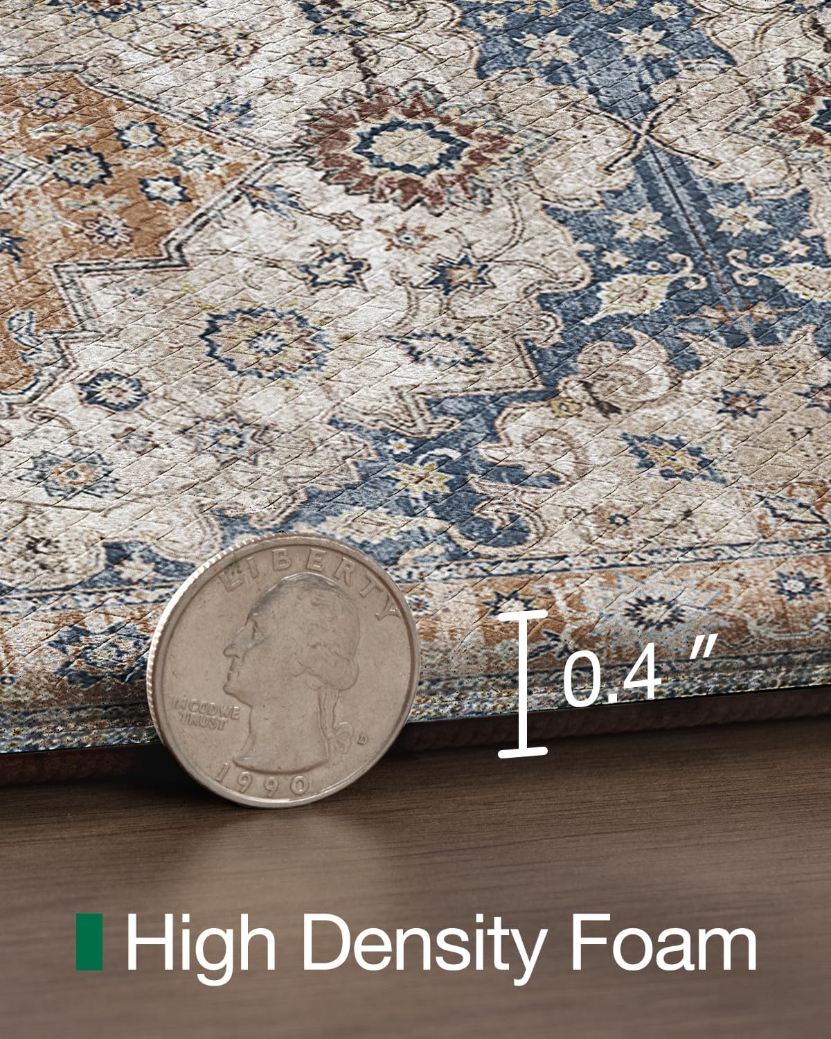 LUMI Kitchen Mat Anti Fatigue Cushioned, Memory Foam Padded Standing Rug Washable, Non Slip Comfort Floor Runner for Home, Sink, Laundry, Office, 24"x87", Terracotta