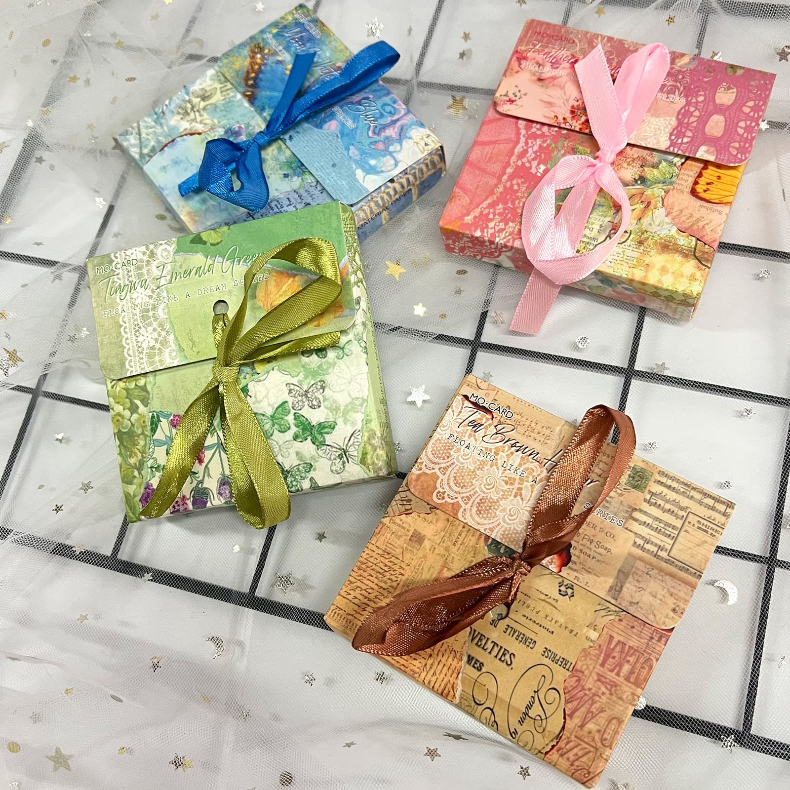 400 szt. Vintage papier do scrapbookingu DIY artykuły do dzienników papier dekoracyjny estetyczne artykuły pa papier do scrapbookingu lub dzienniki dziennik śmieci planery ramki na zdjęcia
