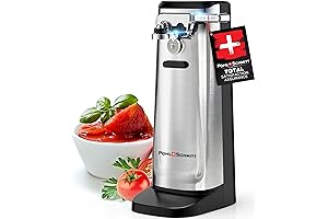 POHL SCHMITT Electric Can Opener with Knife Sharpener and Bottle Opener -...