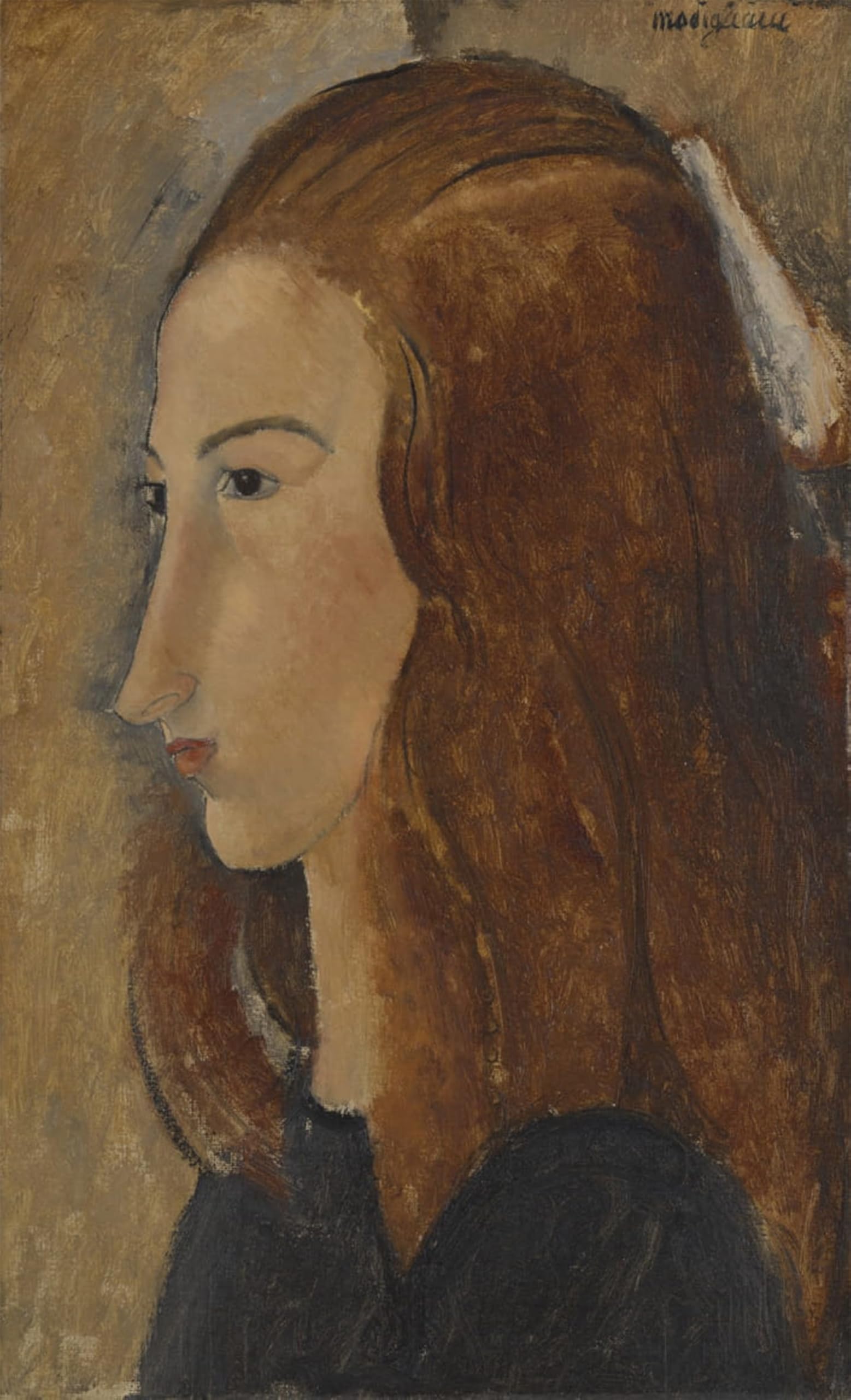 ARTXLXXBN Famous Painting Canvas Artwork Graffiti Print Portrait of a Young Woman by Amedeo Modigliani Portrait Canvas Image for Home Decor 60x90cm
