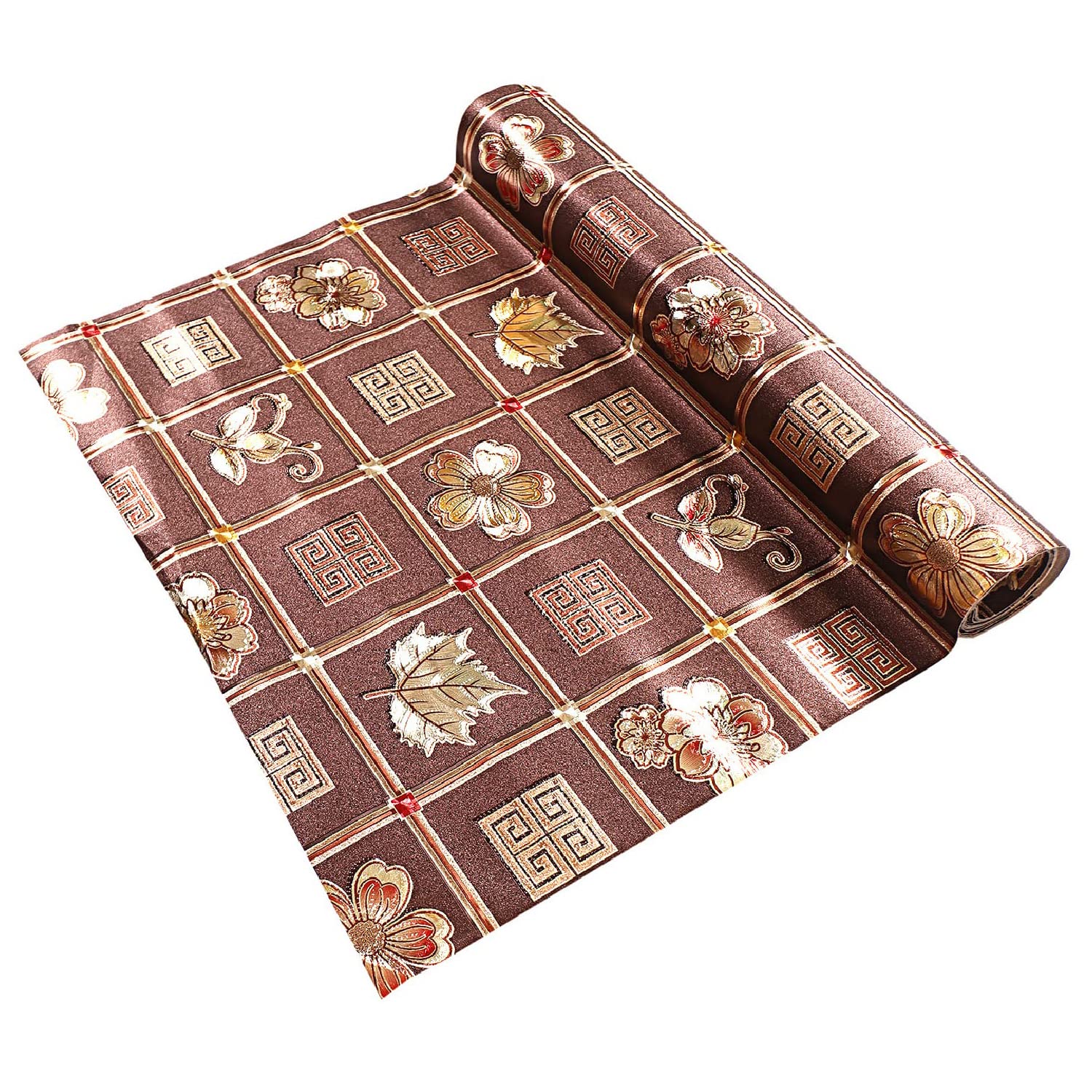 Kuber Industries Shelf Mat - Leaf Print, Non-Slip -7